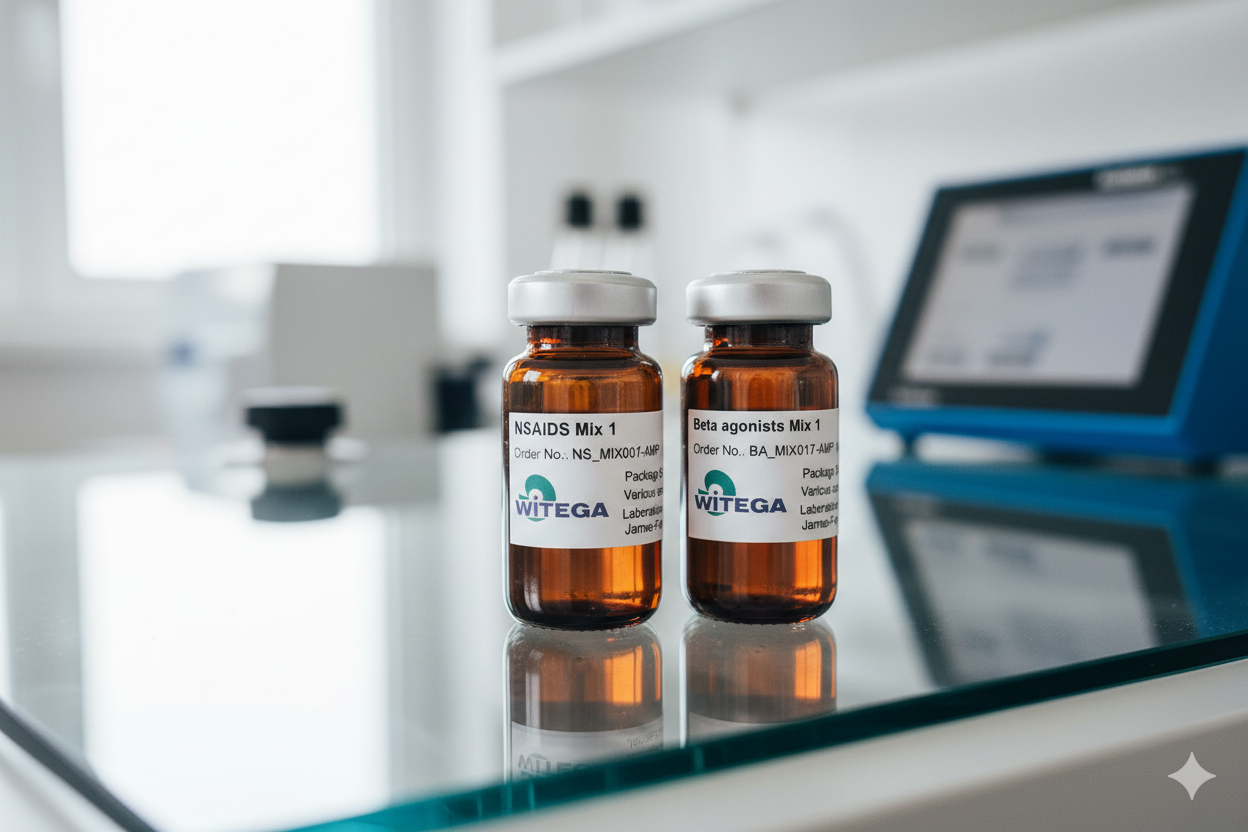 Steroids Mix 2 analytical reference mixture vial for laboratory testing