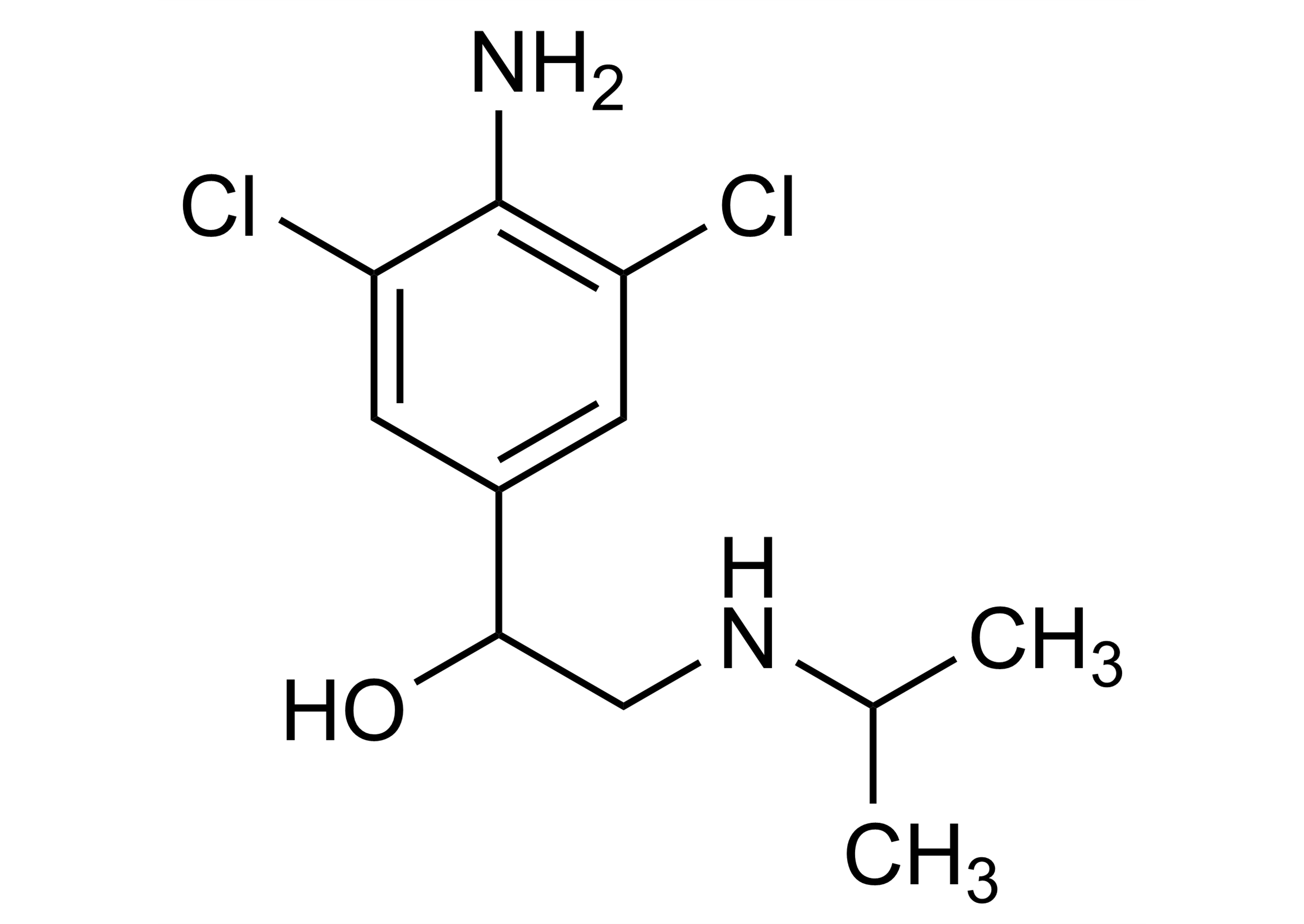 Clenproperol reference standard molecular structure for LC-MS/MS and GC-MS quantification