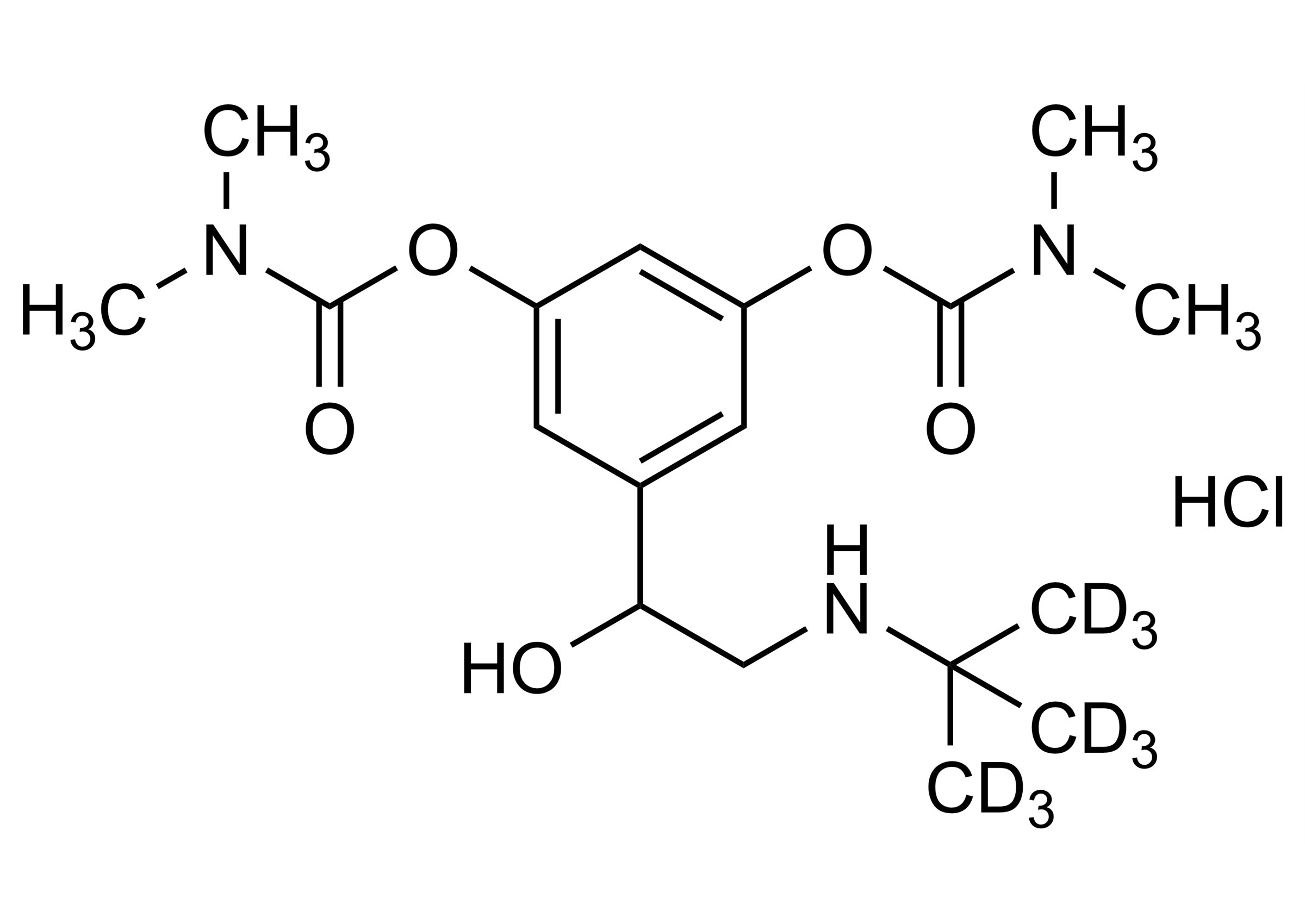 Bambuterol-D9 hydrochloride reference standard molecular structure for LC-MS/MS and GC-MS