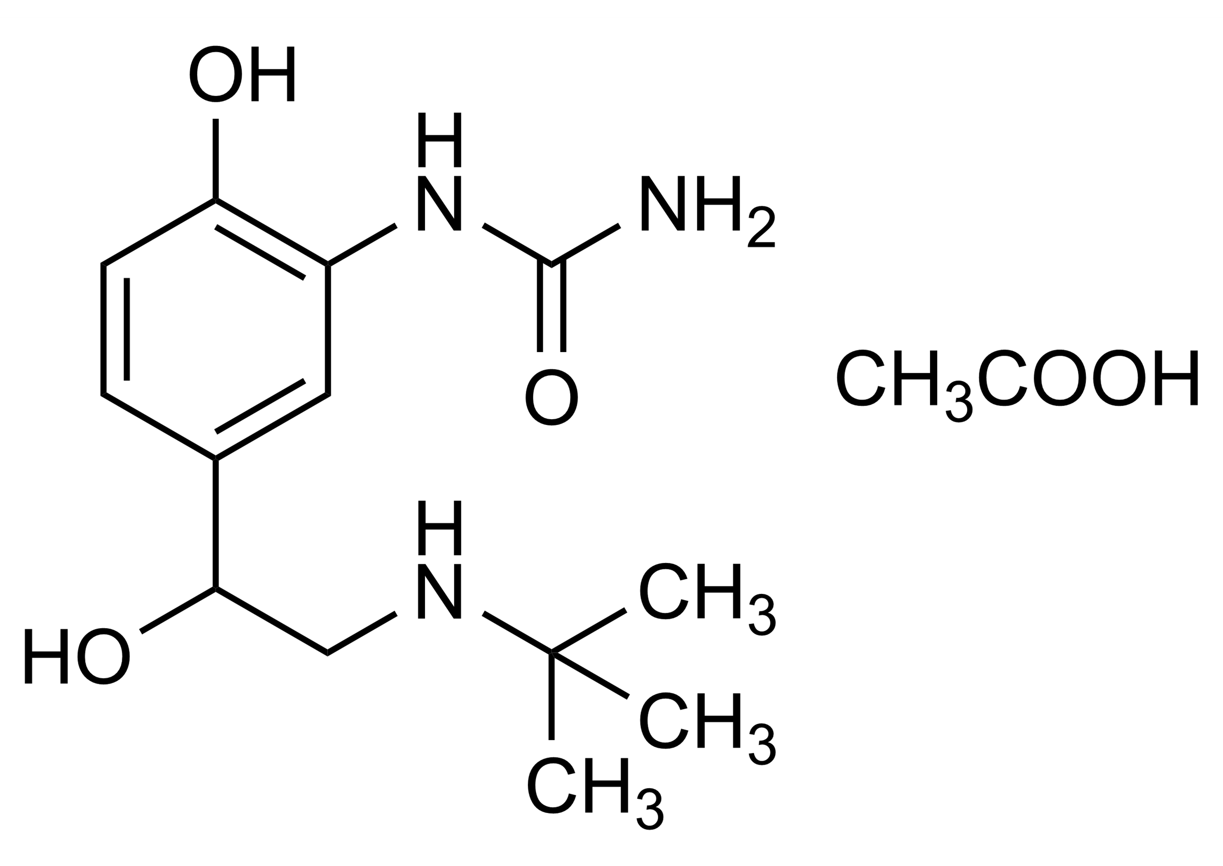 Carbuterol acetate reference standard molecular structure (CAS 1613439-57-8) by WITEGA Laboratorien Berlin-Adlershof GmbH
