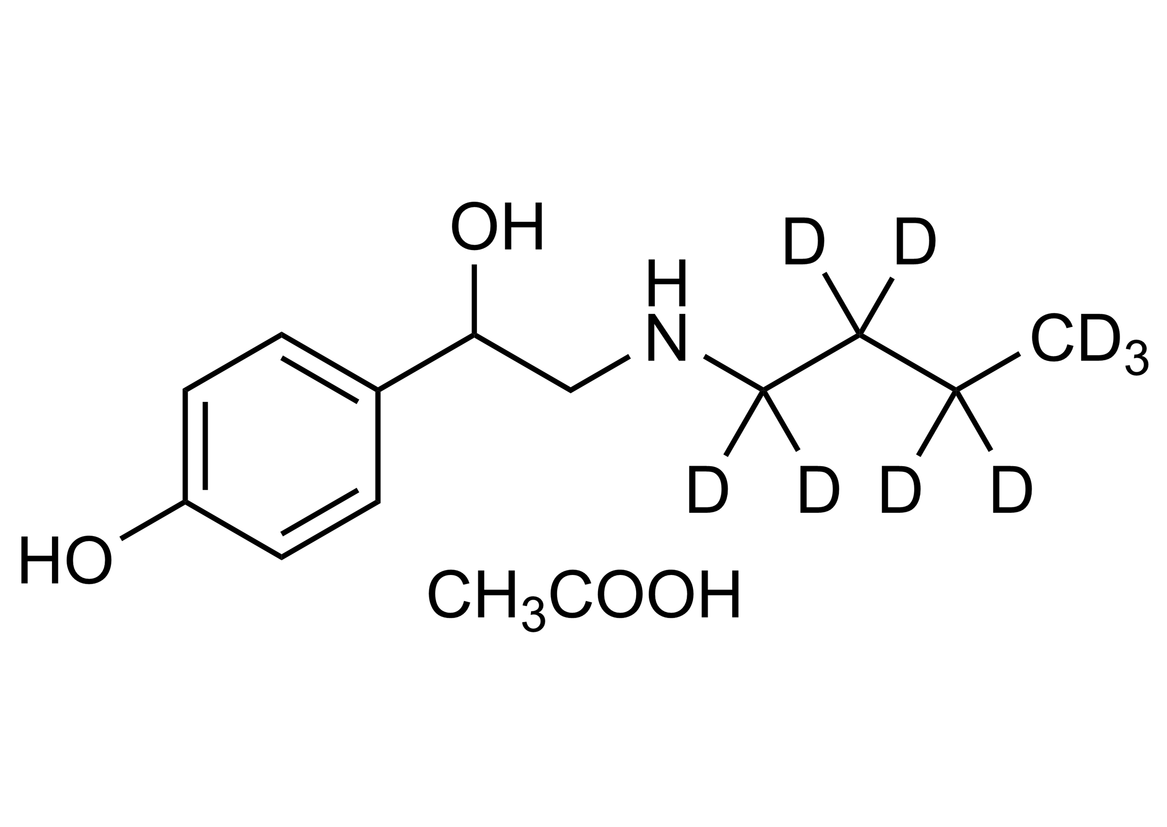Bamethane-D9 acetate reference standard molecular structure for LC-MS/MS and GC-MS analysis
