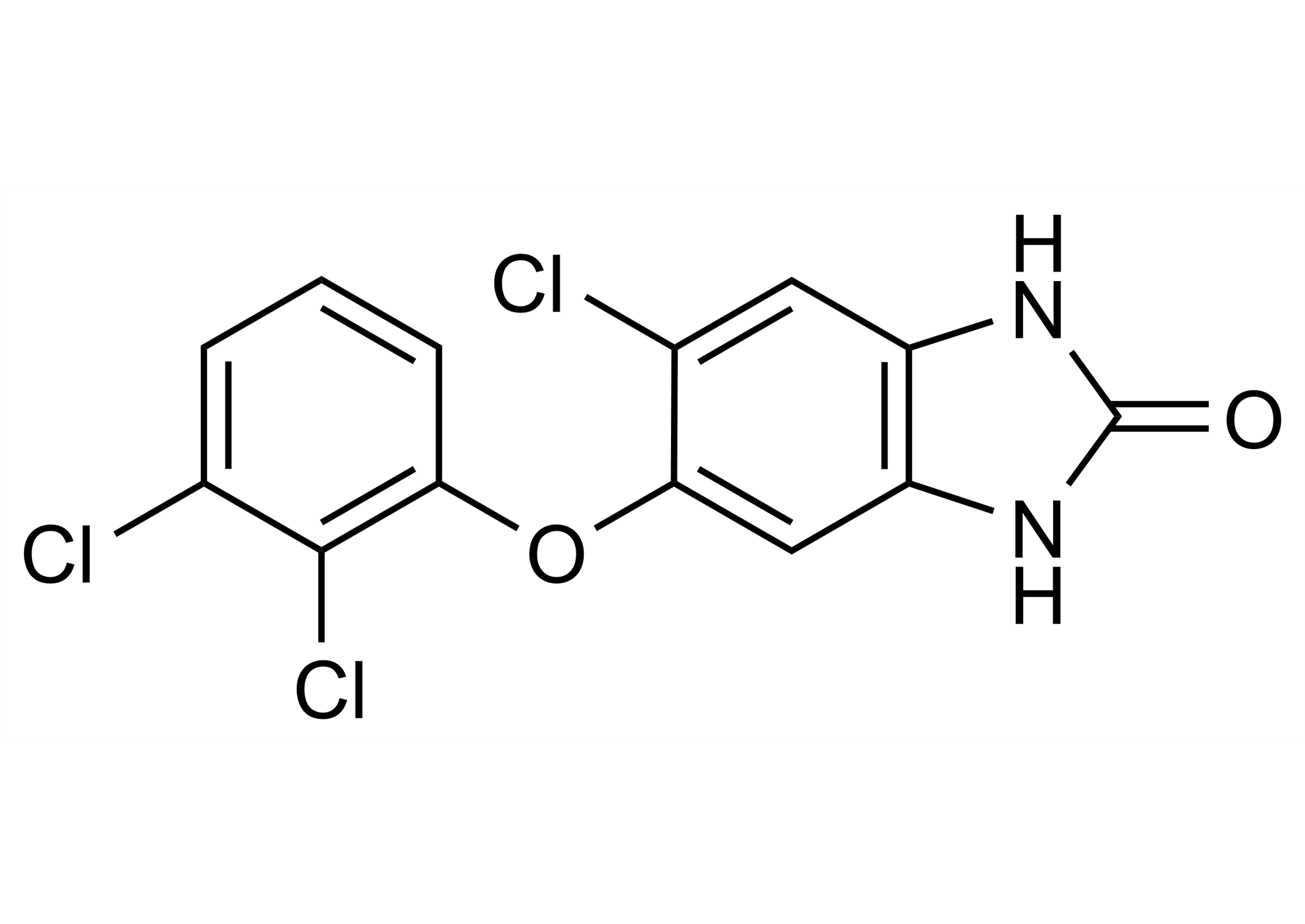 Ketotriclabendazole reference standard molecular structure (CAS 1201920-88-8)