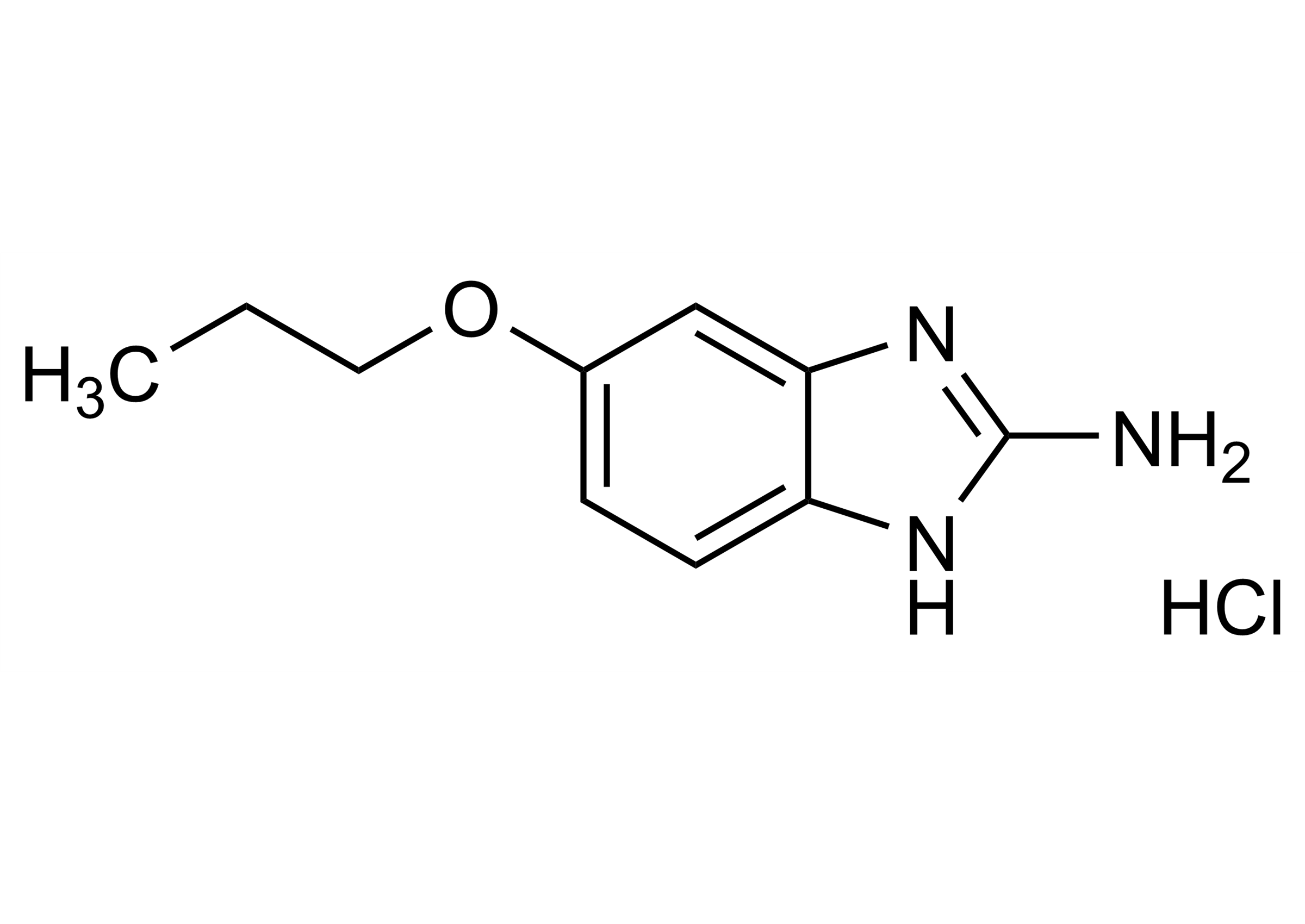 Oxibendazole amine hydrochloride reference standard molecular structure