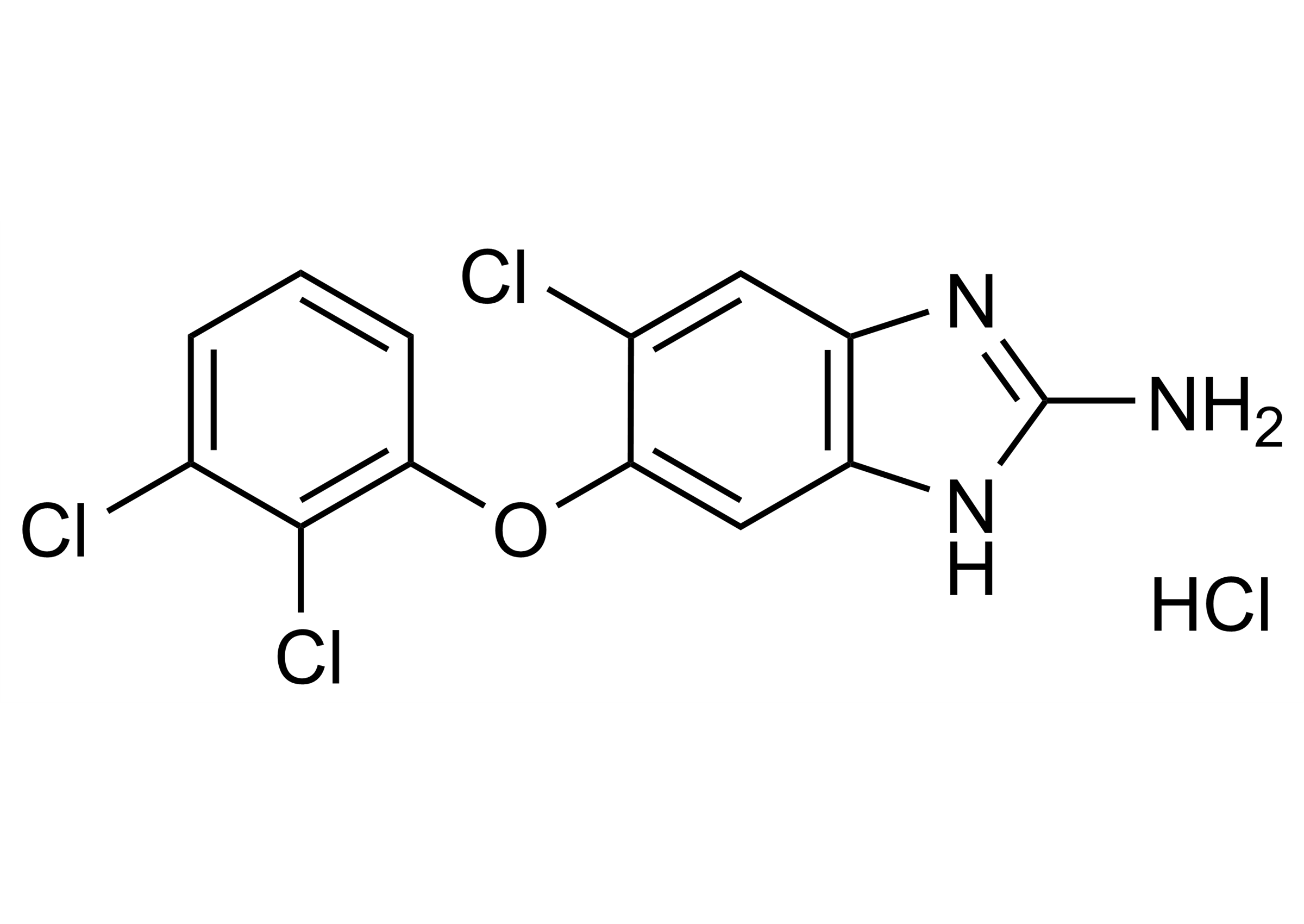 Aminotriclabendazole hydrochloride reference standard molecular structure for LC-MS/MS and GC-MS