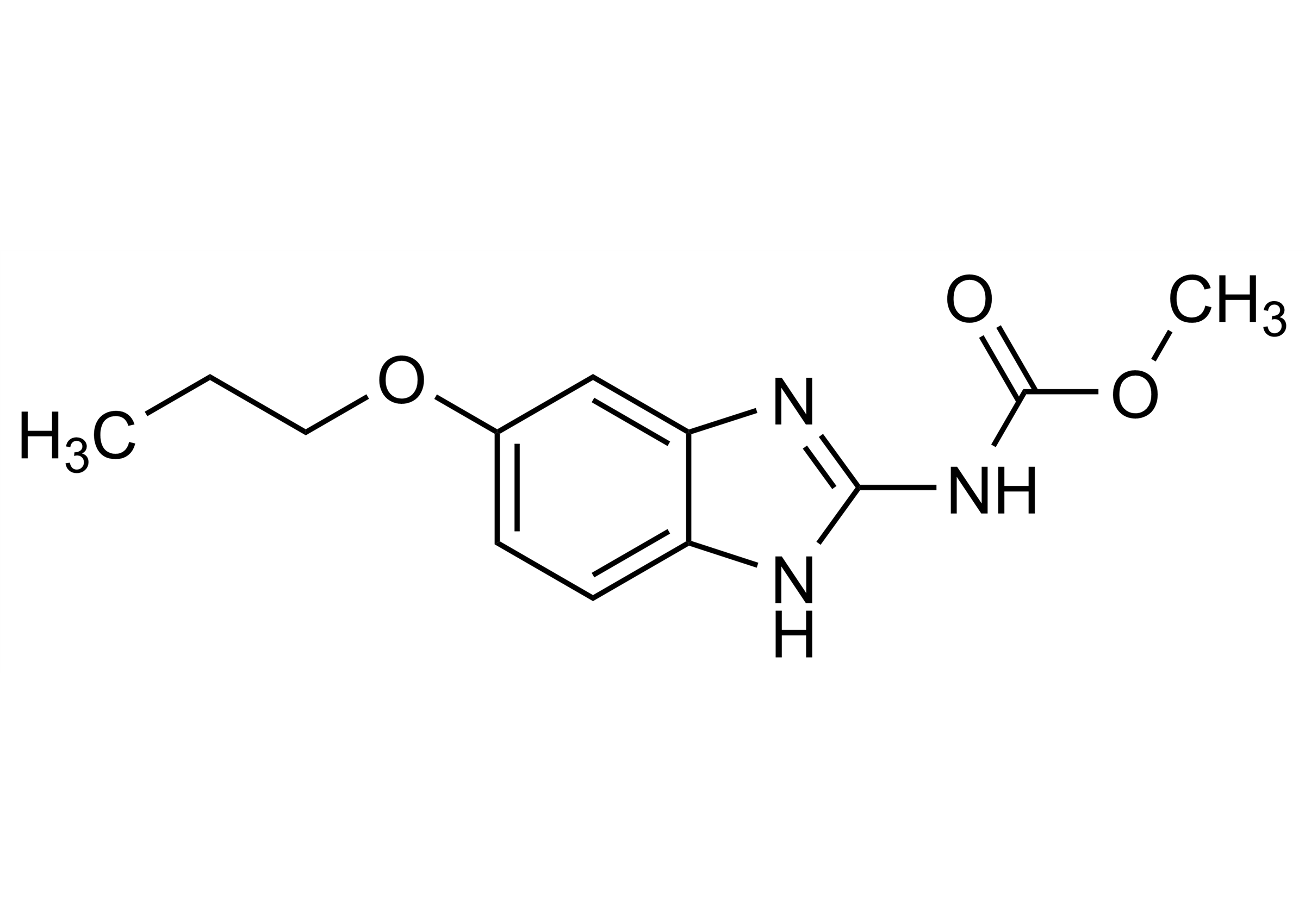 Oxibendazole reference standard molecular structure for LC-MS/MS and GC-MS calibration