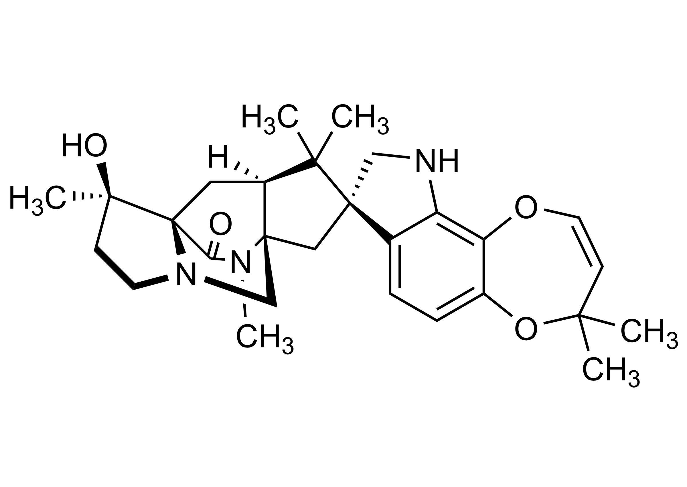 Derquantel 2-Deoxoparaherquamide A PNU 141962 reference standard molecular structure (CAS 187865-22-1)