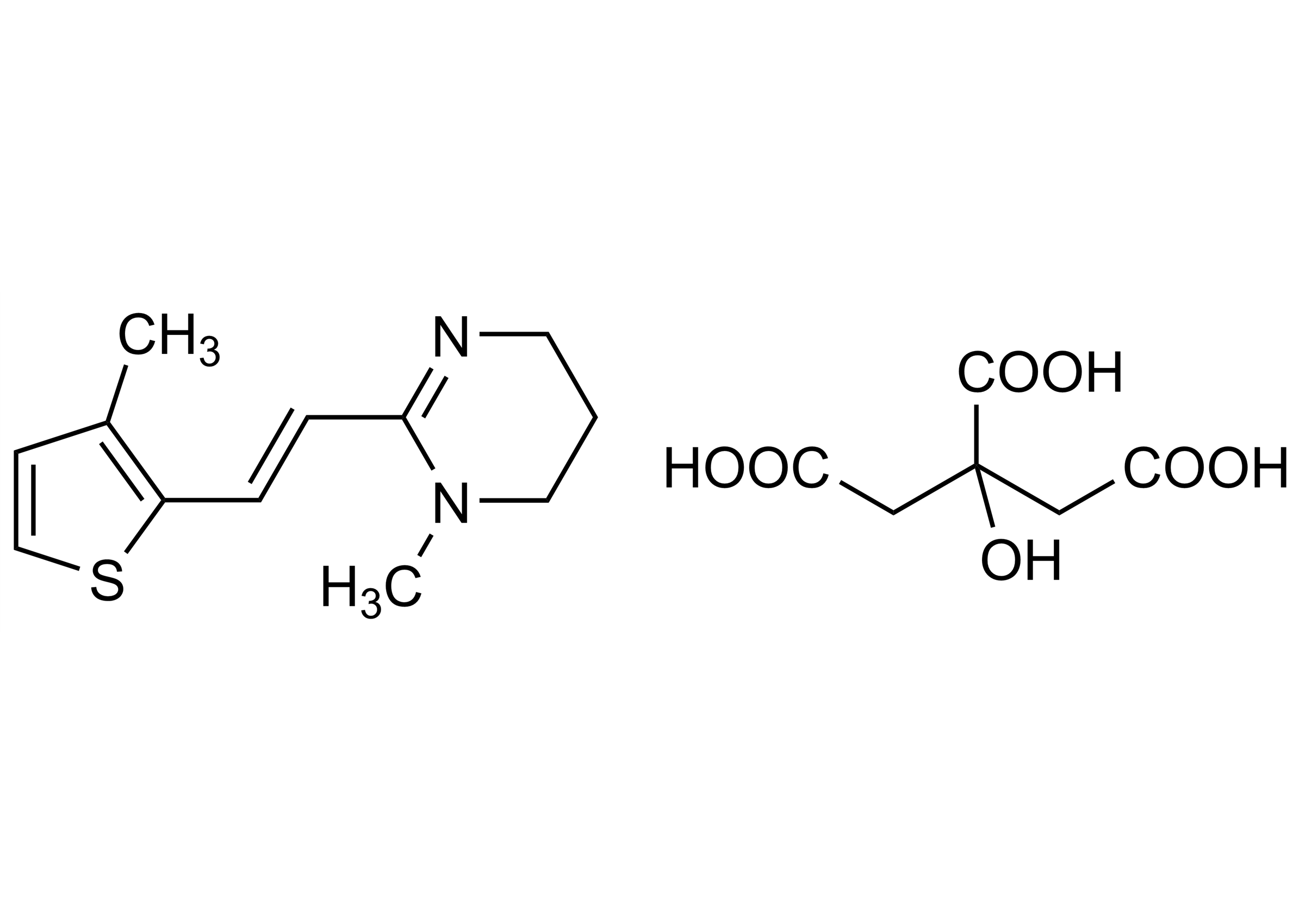 Morantel citrate molecular structure Molecular structure of Morantel citrate for analytical use