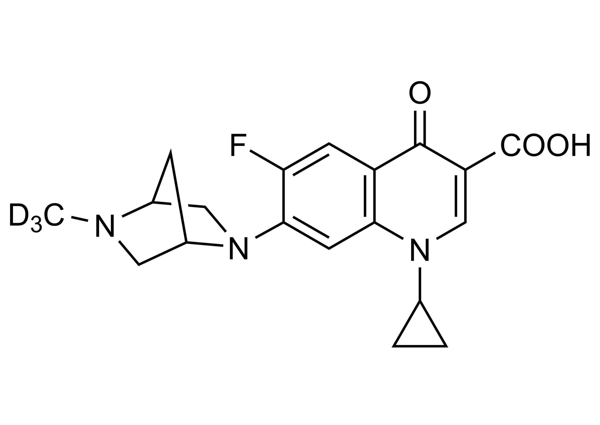 Danofloxacin D3 reference standard molecular structure CAS 1217683-55-0