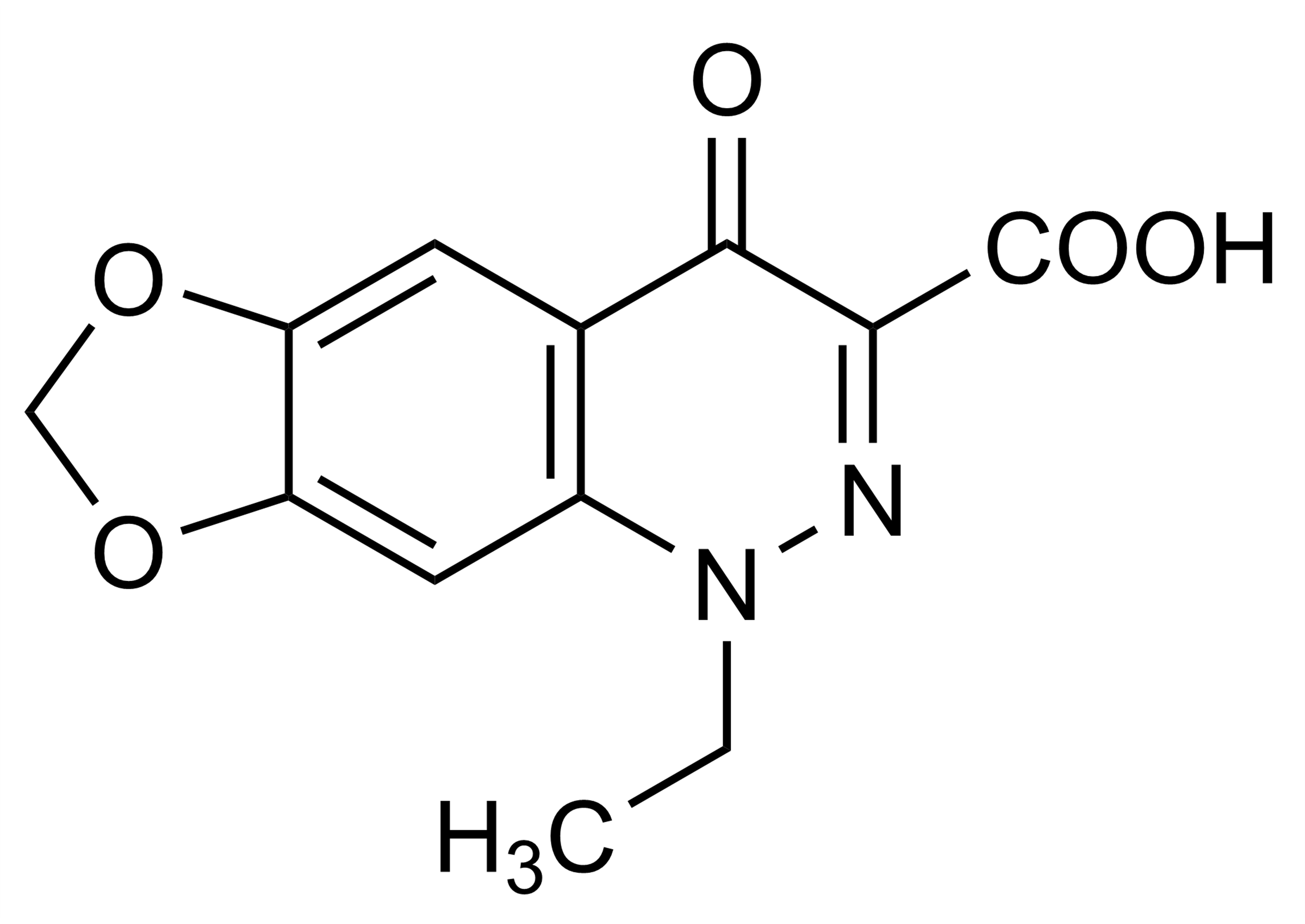 Cinoxacin reference standard molecular structure for LC-MS/MS and GC-MS applications