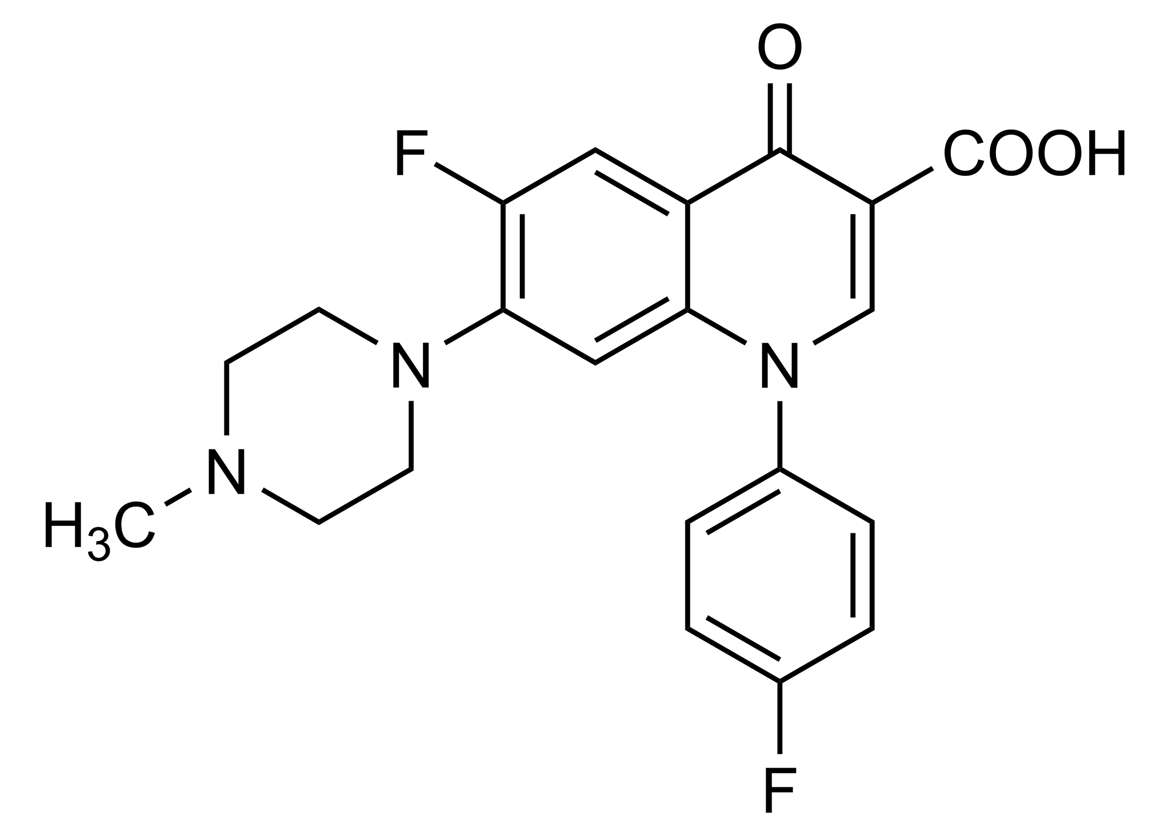 Difloxacin reference standard molecular structure for LC-MS/MS and GC-MS calibration