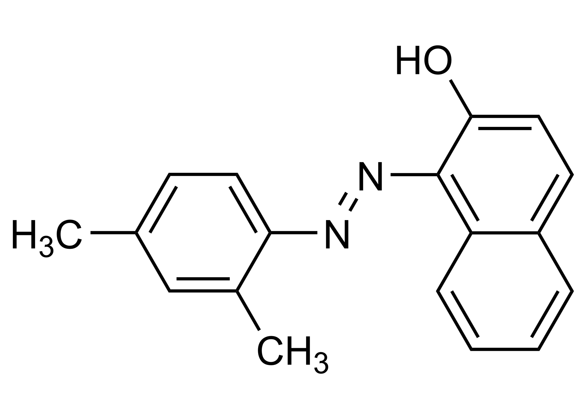 Sudan II reference standard structure for LC-MS/MS and GC-MS calibration (CAS 3118-97-6)