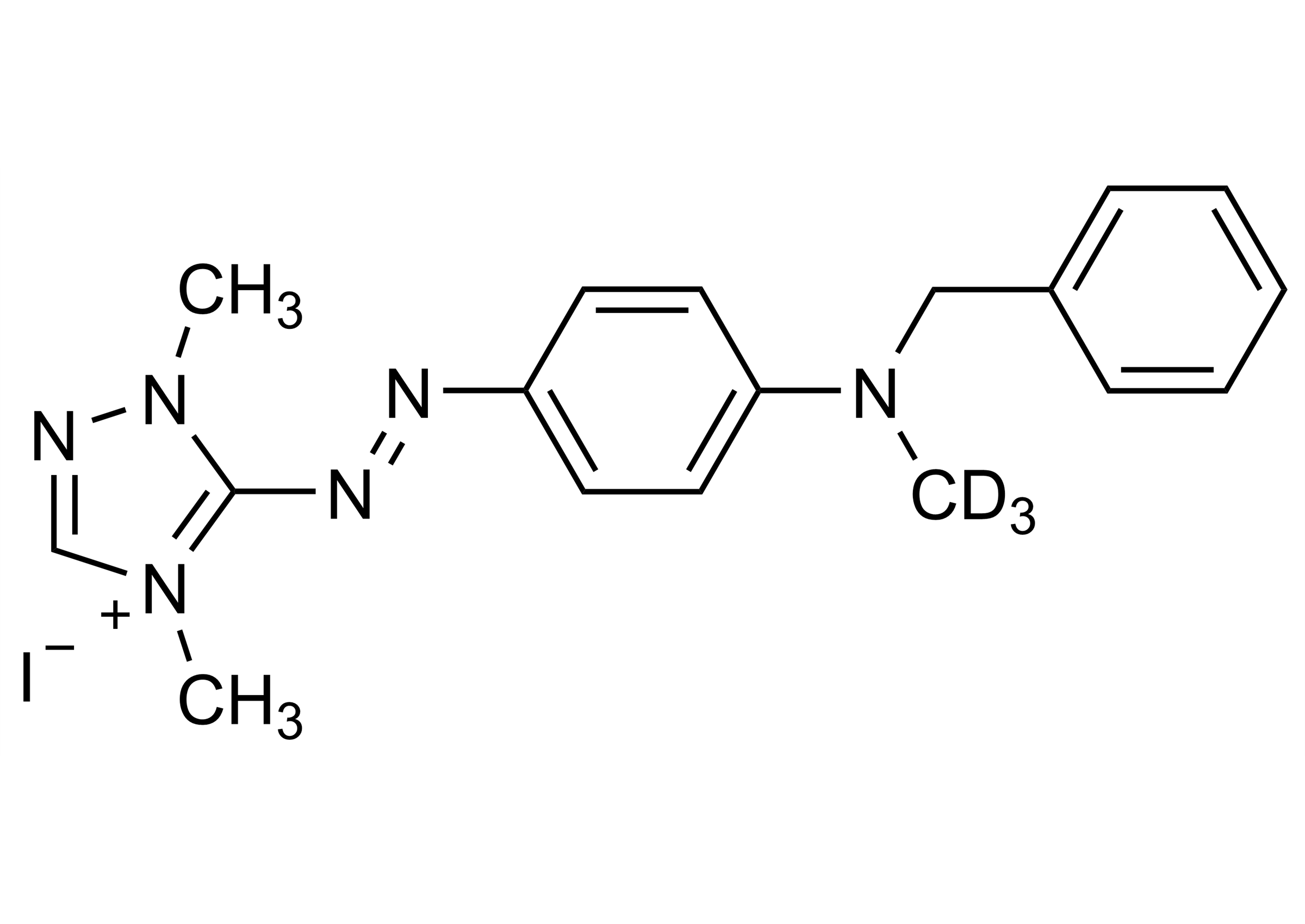Molecular structure of Basic Red 46 D3 reference standard for LC-MS/MS and GC-MS analysis