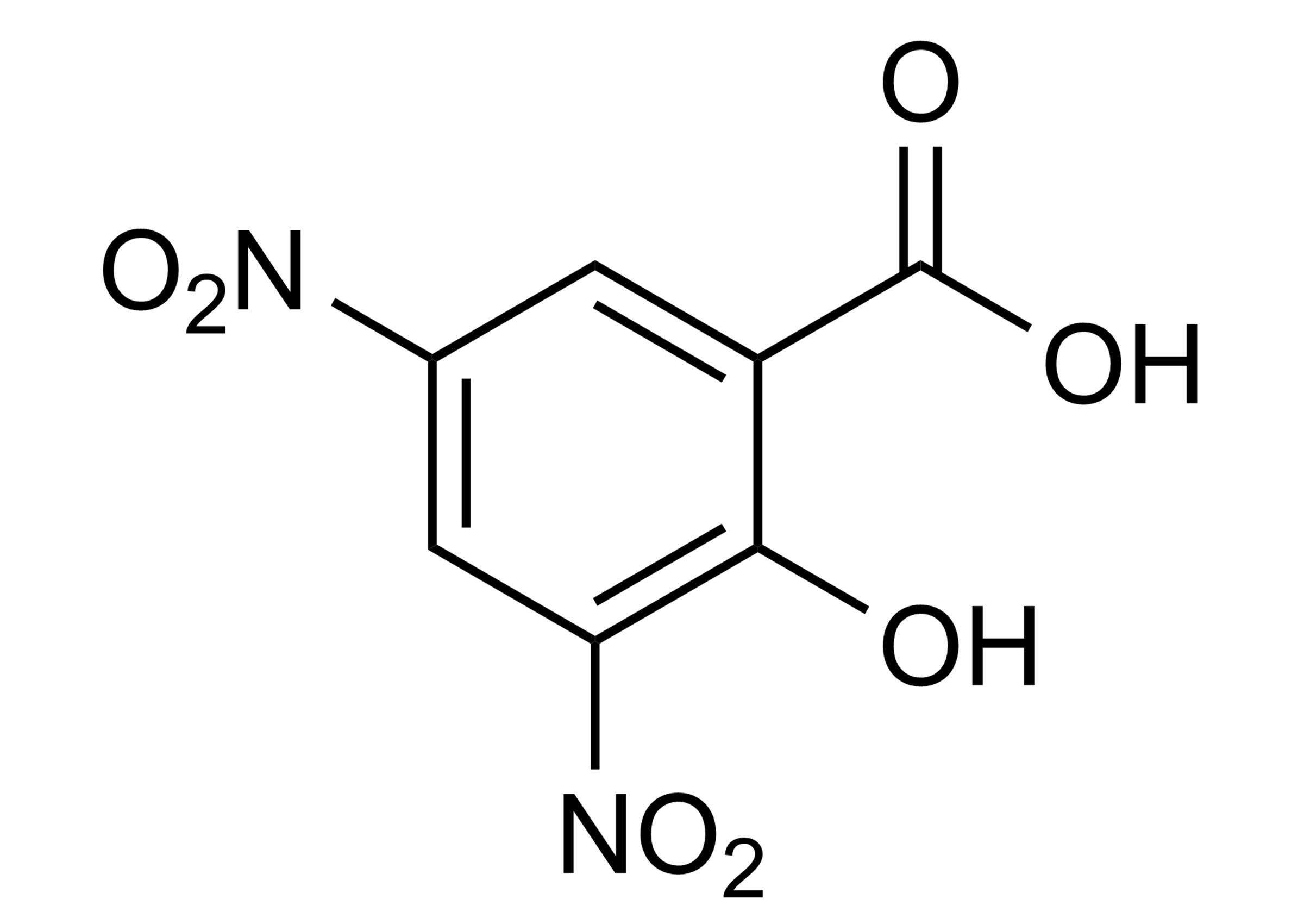 3,5-Dinitrosalicylic acid DNSA reference standard molecular structure for LC MS MS and GC MS