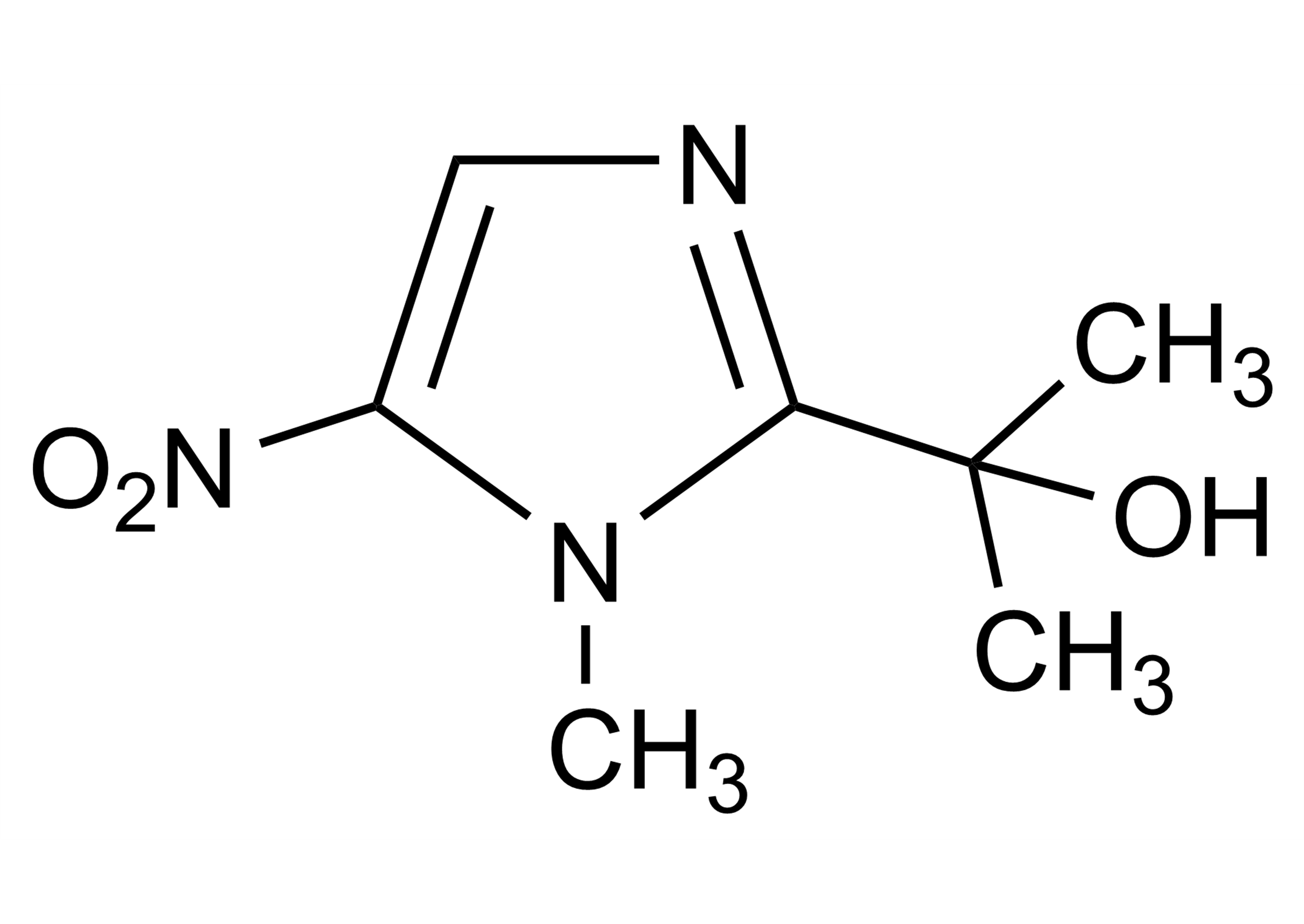 Ipronidazole OH IPZOH reference standard molecular structure