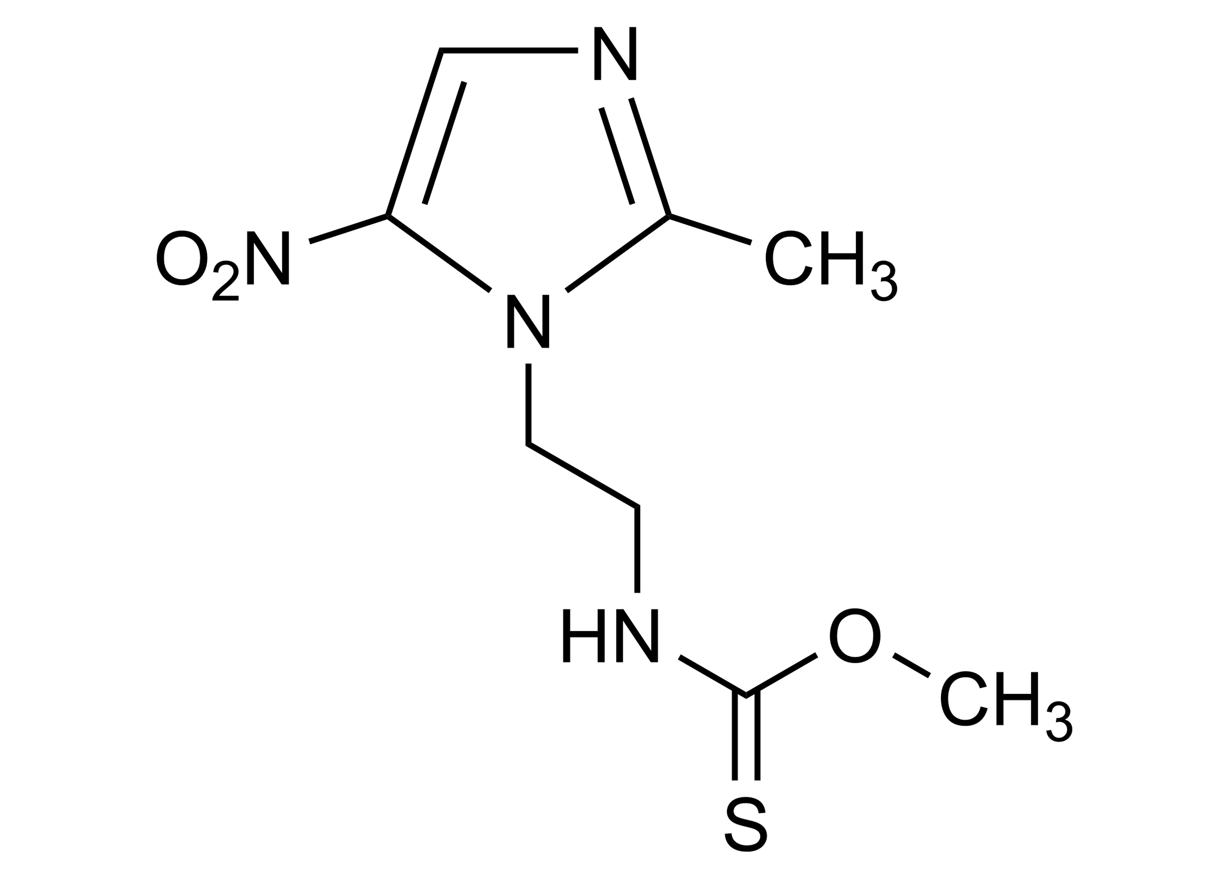 Carnidazole reference standard molecular structure (CAS 42116-76-7)