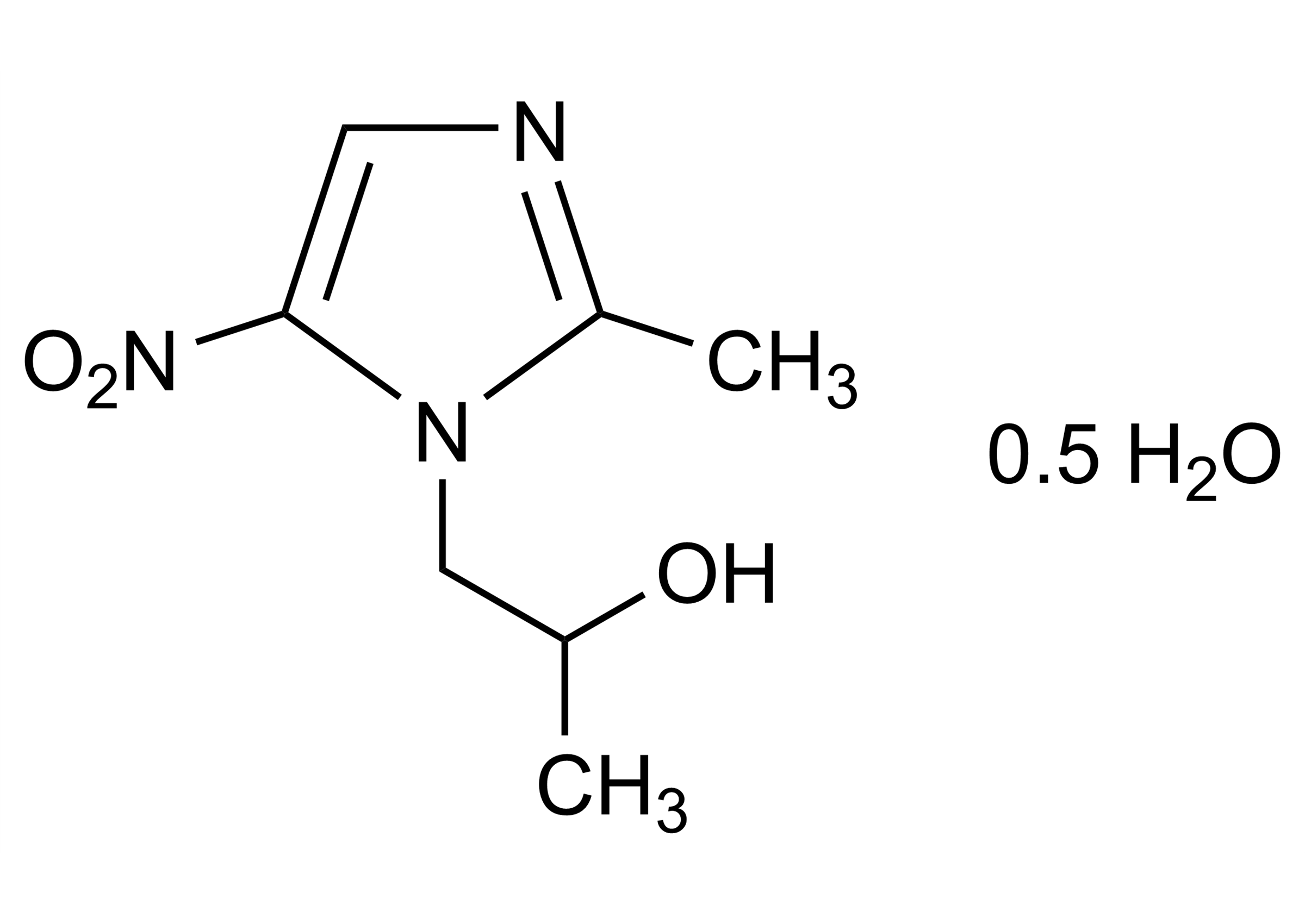 Secnidazole semihydrate reference standard structure for LC-MS/MS and GC-MS (CAS 227622-73-3)