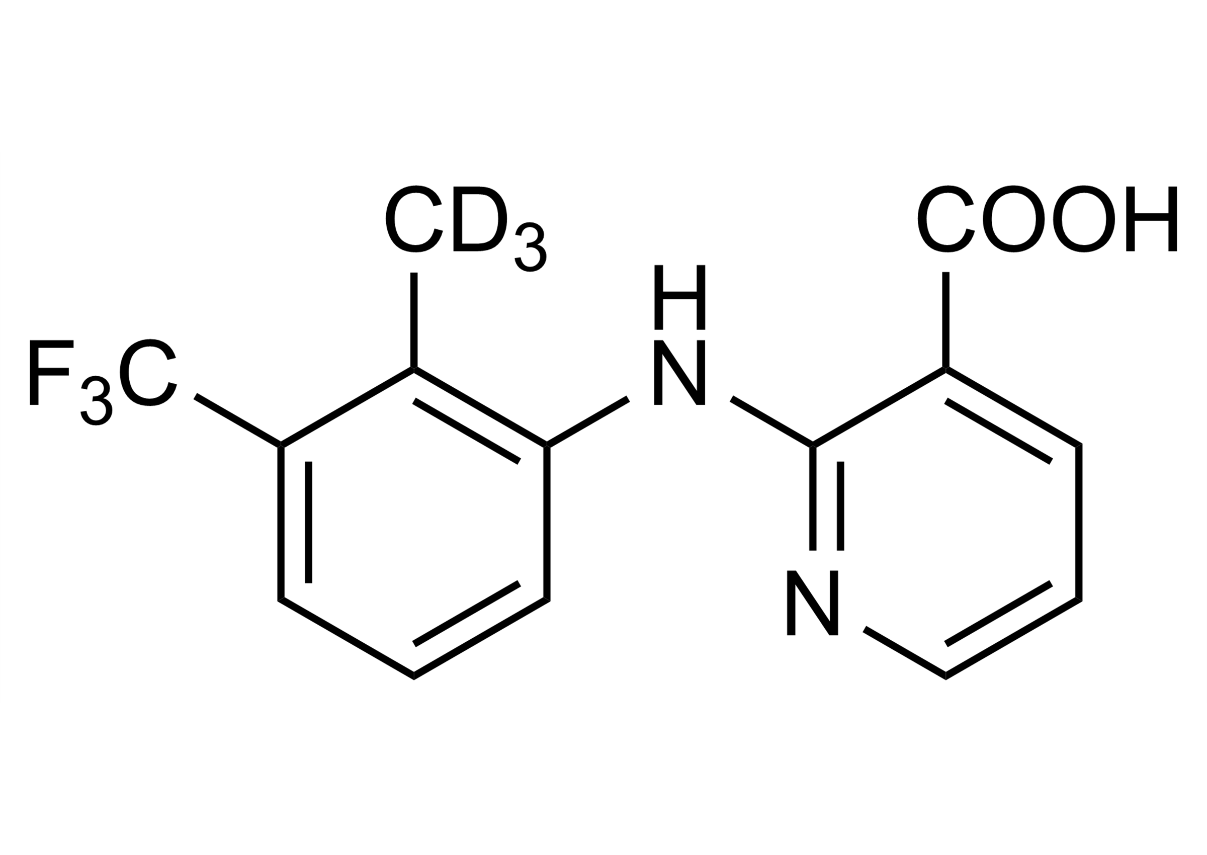 Flunixin D3 reference standard molecular structure (CAS 1015856-60-6)