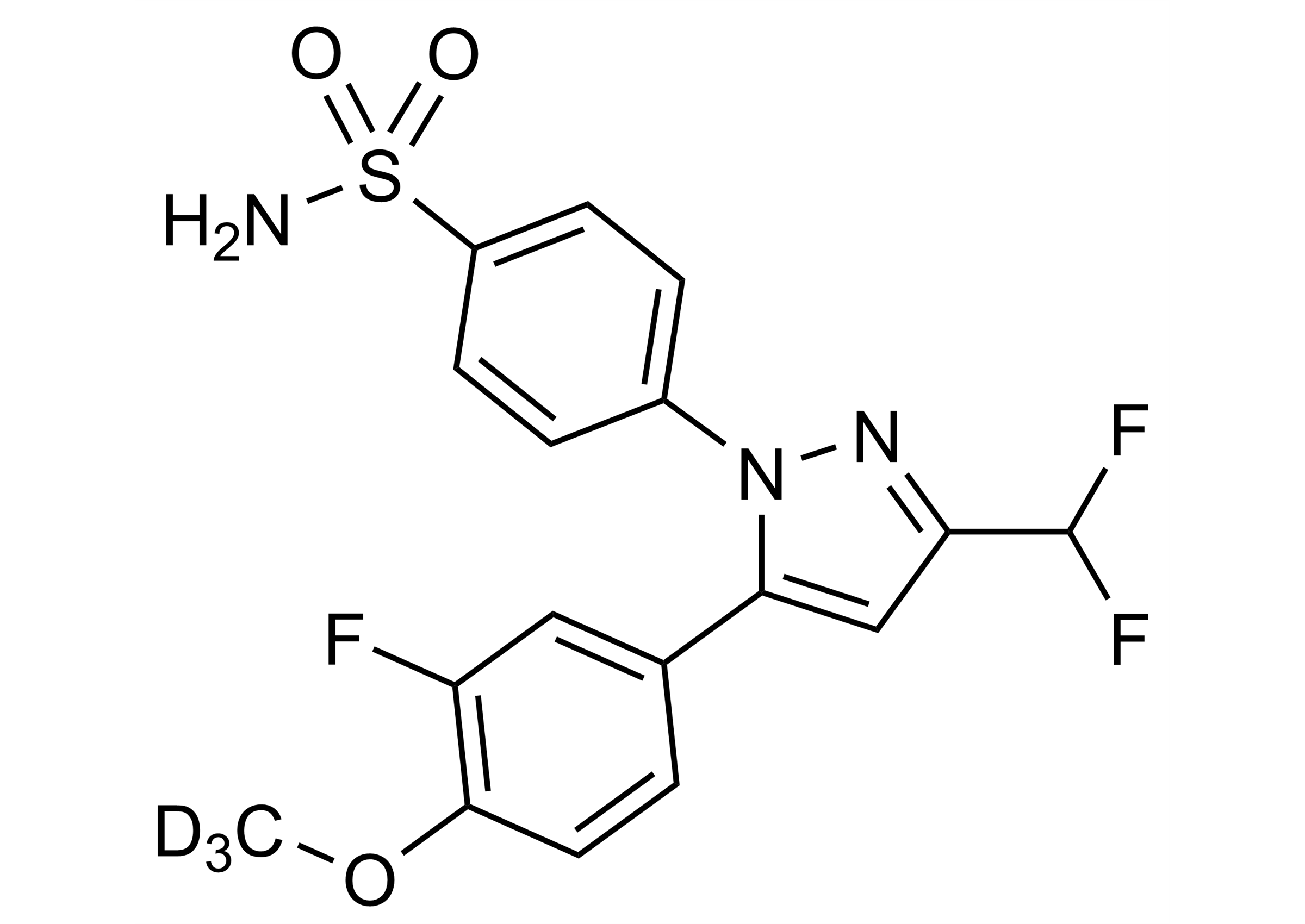 Deracoxib D3 reference standard molecular structure for LC-MS/MS calibration