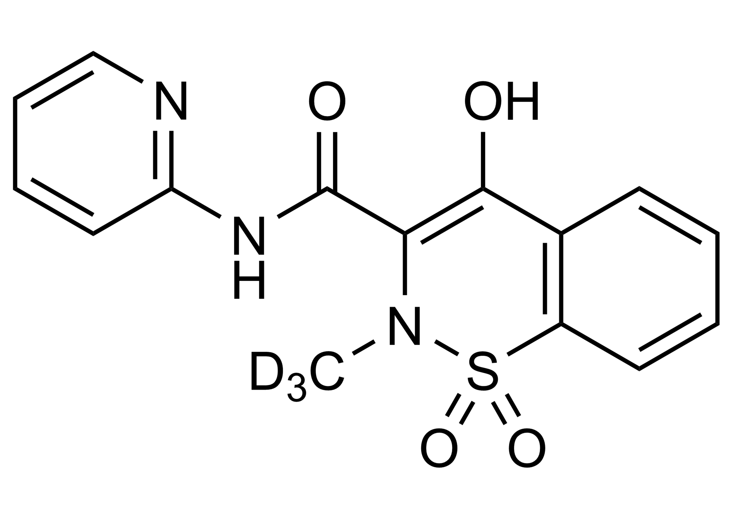 Piroxicam-D3 reference standard structure (CAS 942047-64-5)