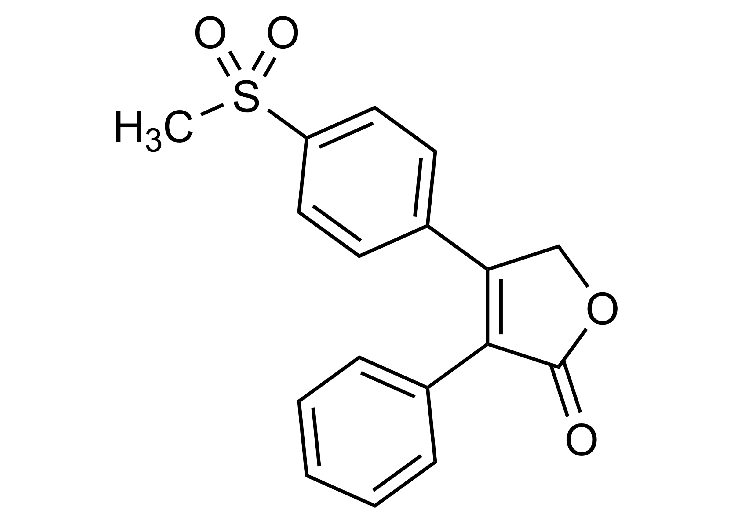 Rofecoxib reference standard molecular structure (CAS 162011-90-7)