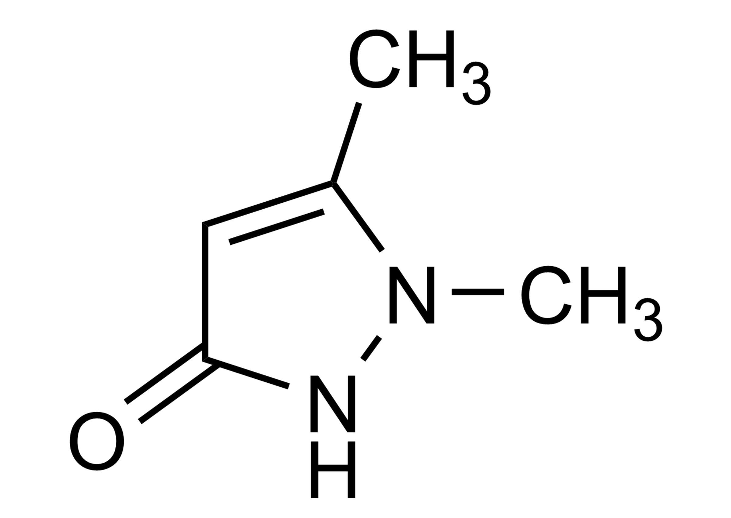 1,5-Dimethyl-1,2-dihydro-pyrazol-3-one reference standard molecular structure (CAS 3201-28-3)