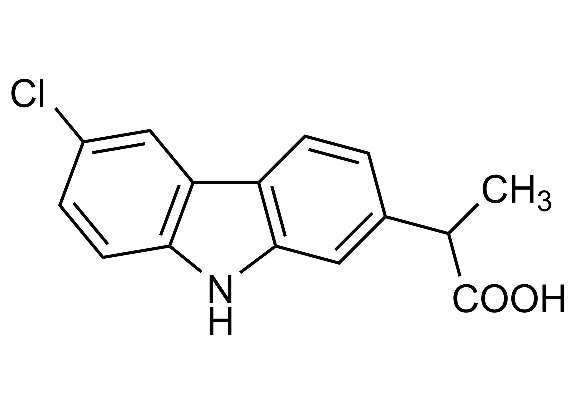 Carprofen reference standard molecular structure (CAS 53716-49-7)