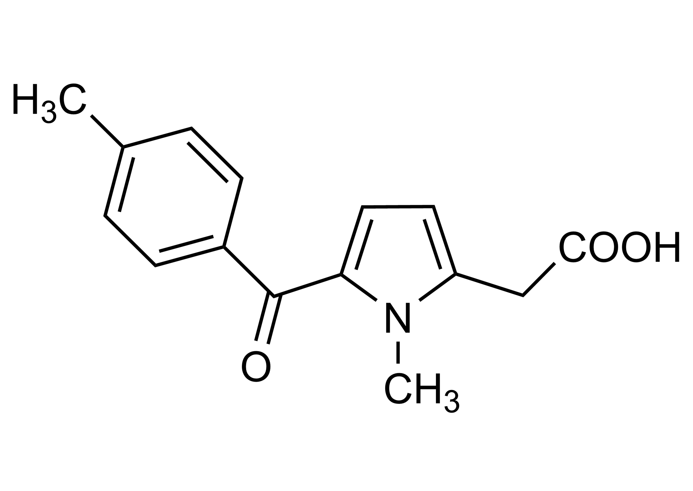 Tolmetin reference standard molecular structure for LC-MS/MS and GC-MS quantification