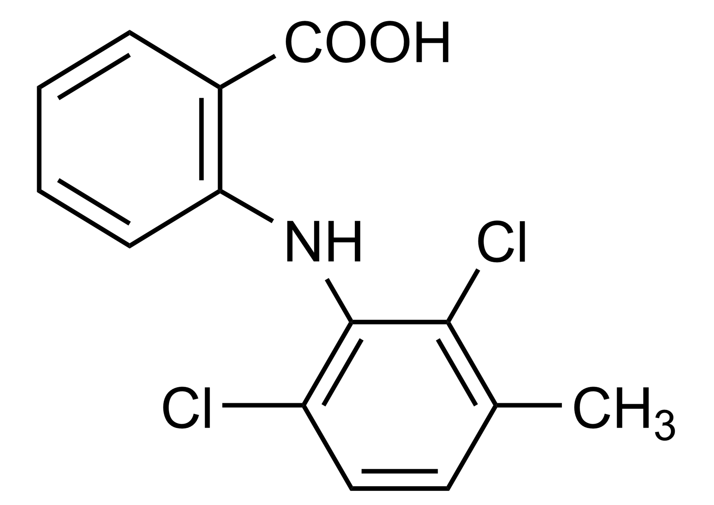 Meclofenamic acid reference standard molecular structure for LC-MS/MS and GC-MS