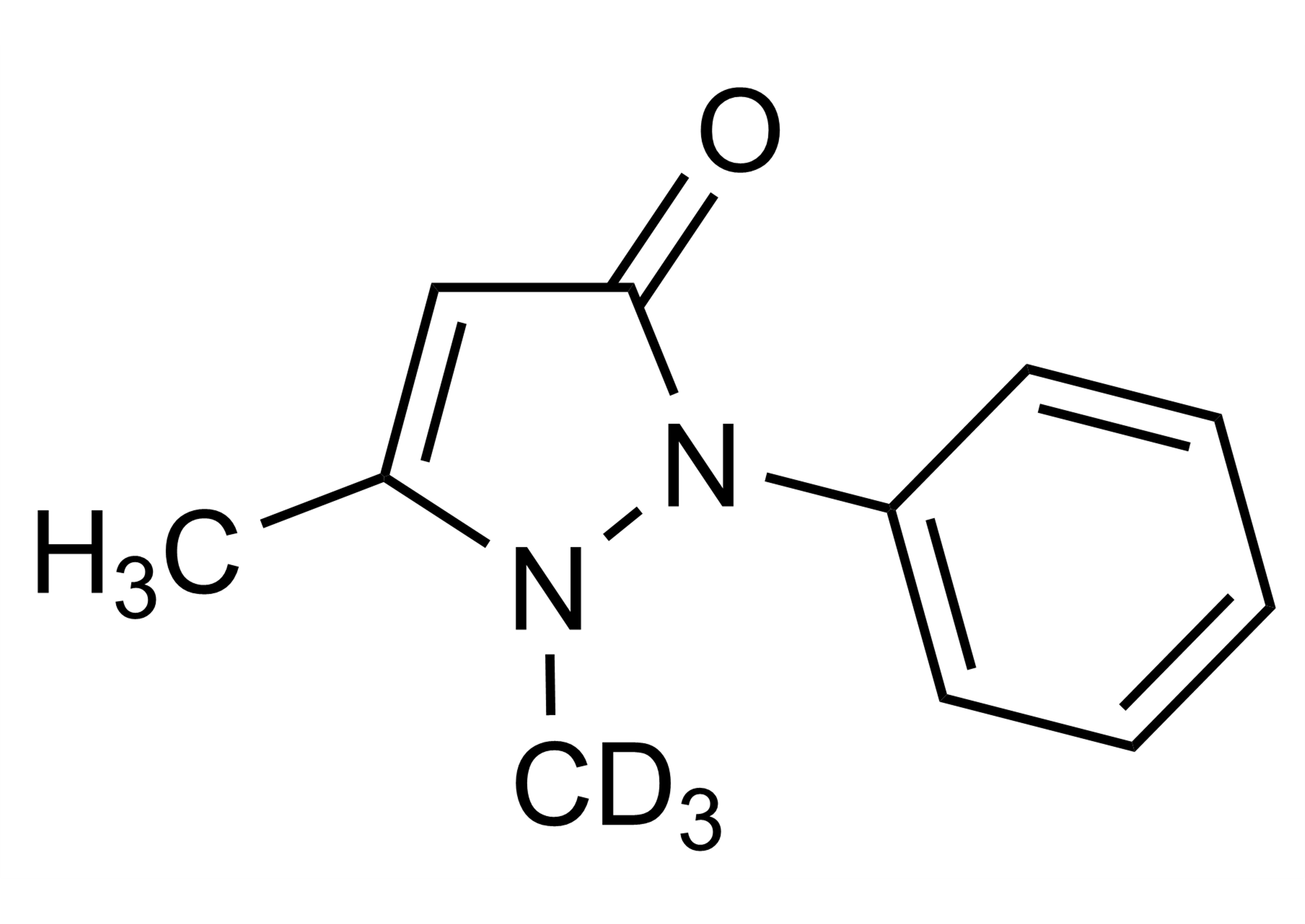 Antipyrine D3 reference standard molecular structure (CAS 65566-62-3)