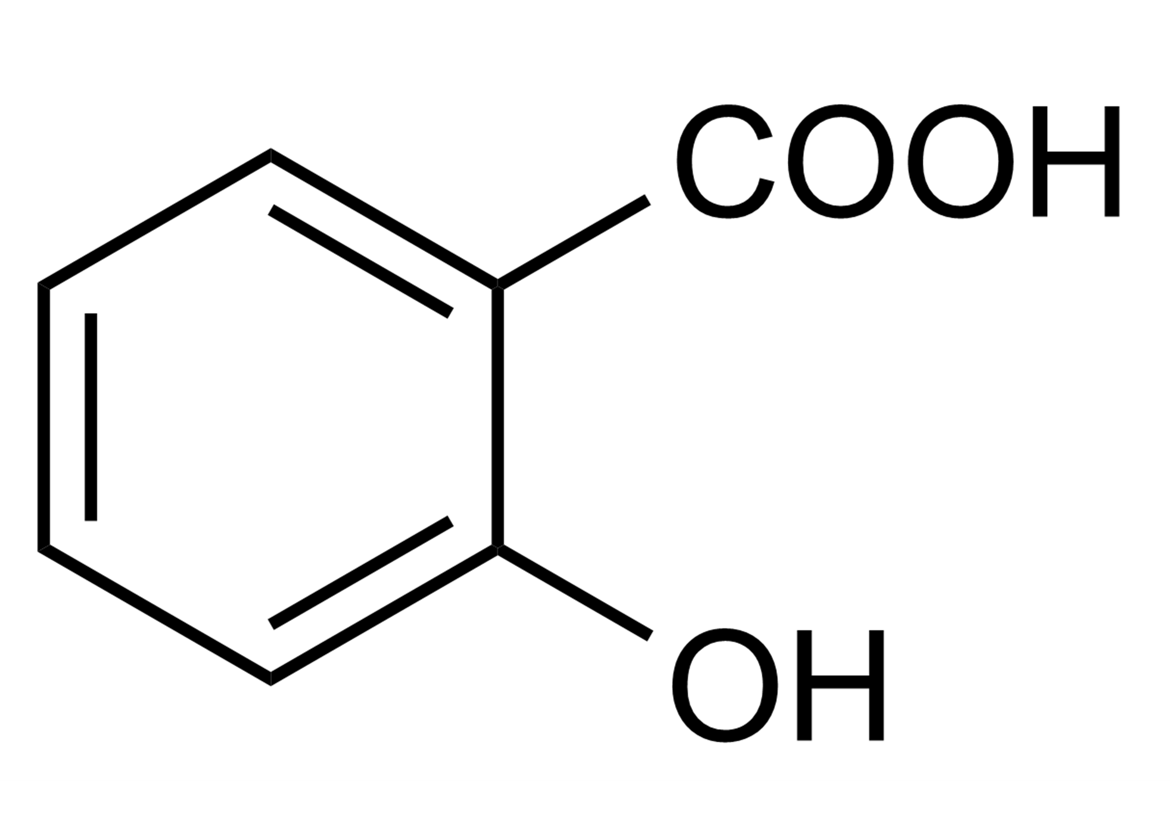 Salicylic acid reference standard molecular structure (CAS 69-72-7)