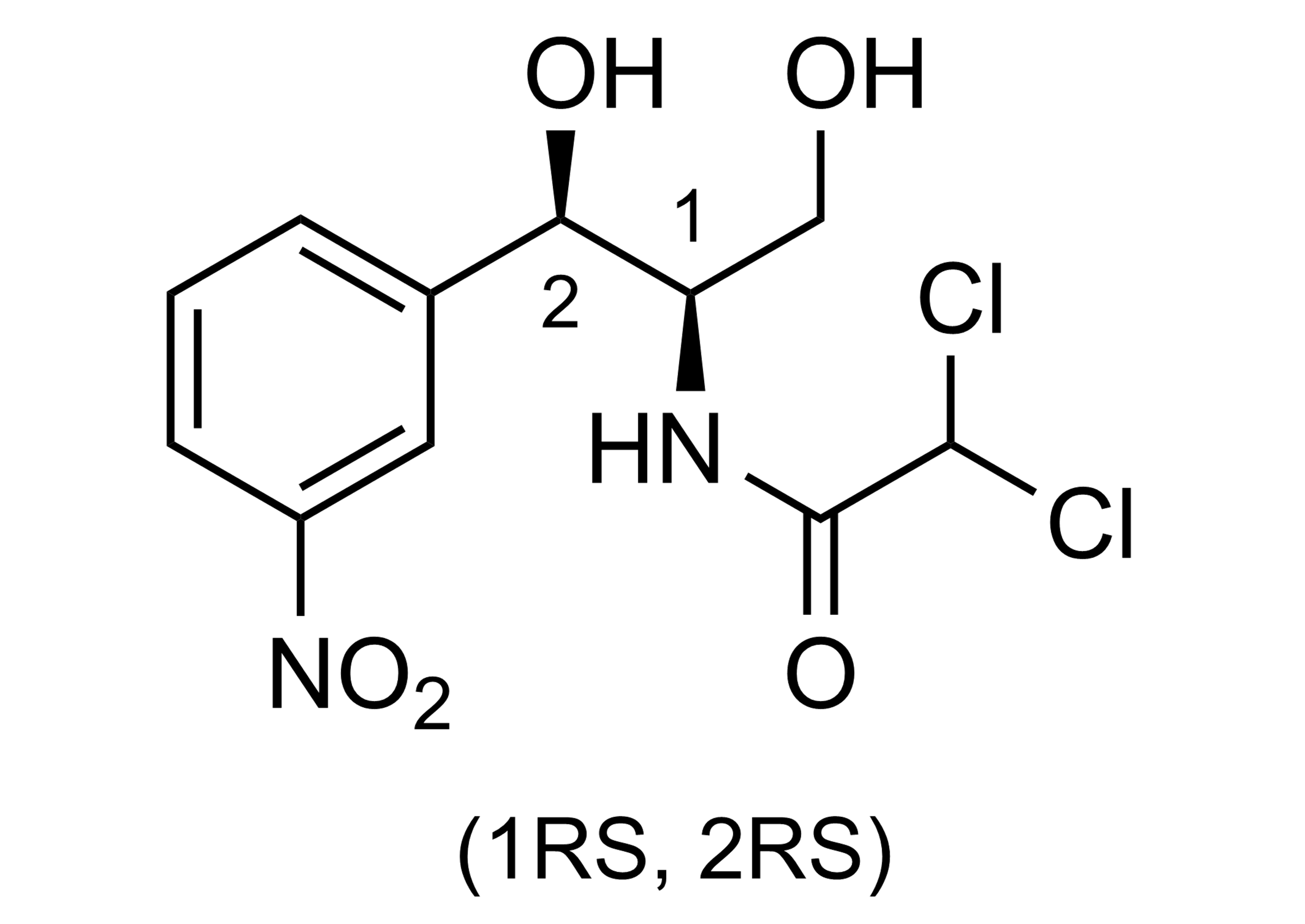 threo-m-Chloramphenicol Reference Standard Structure threo-m-Chloramphenicol reference standard molecular structure (CAS 138125-72-1)