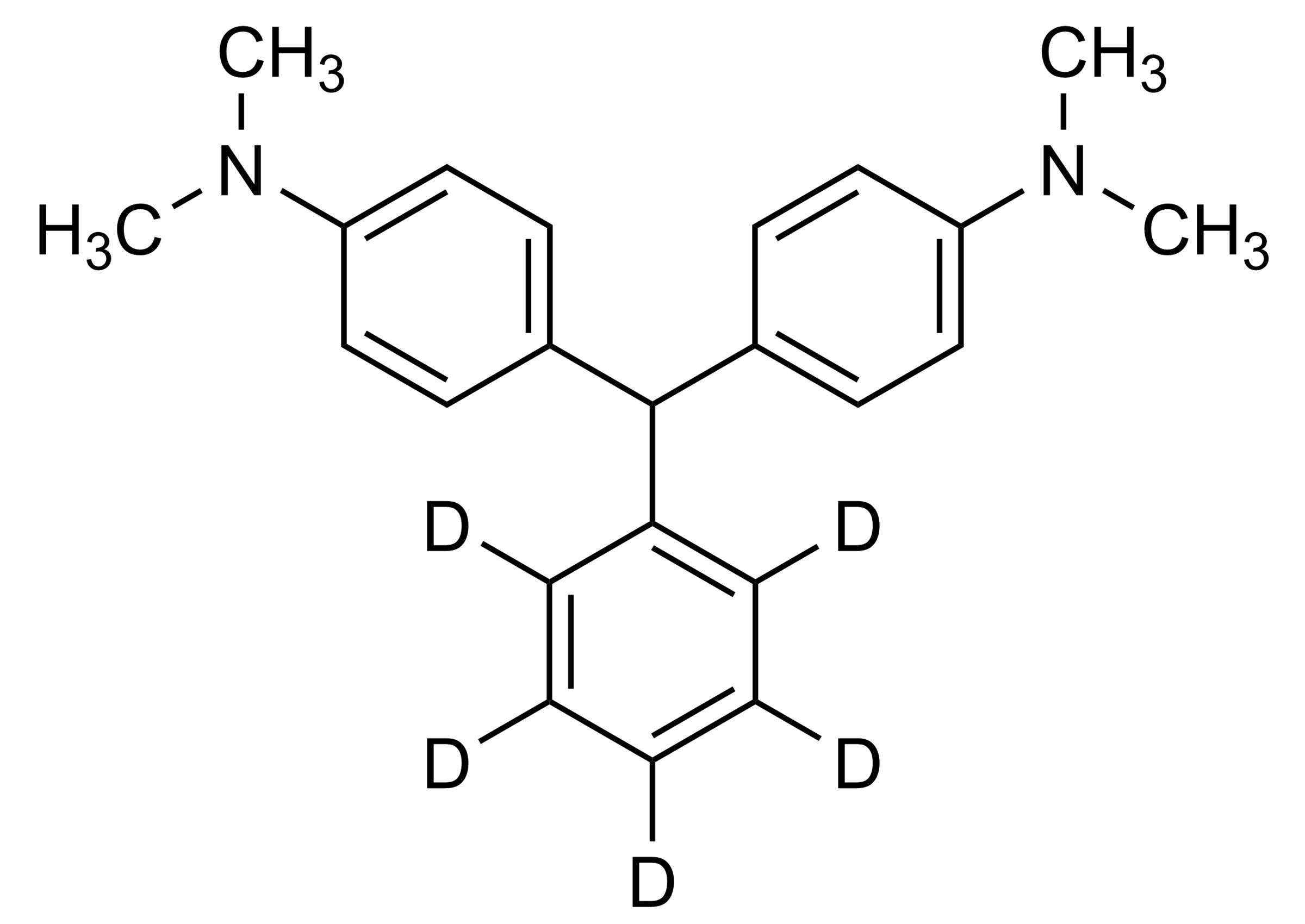 Leucomalachite green D5 LMG D5 reference standard molecular structure for LC-MS-MS and GC-MS
