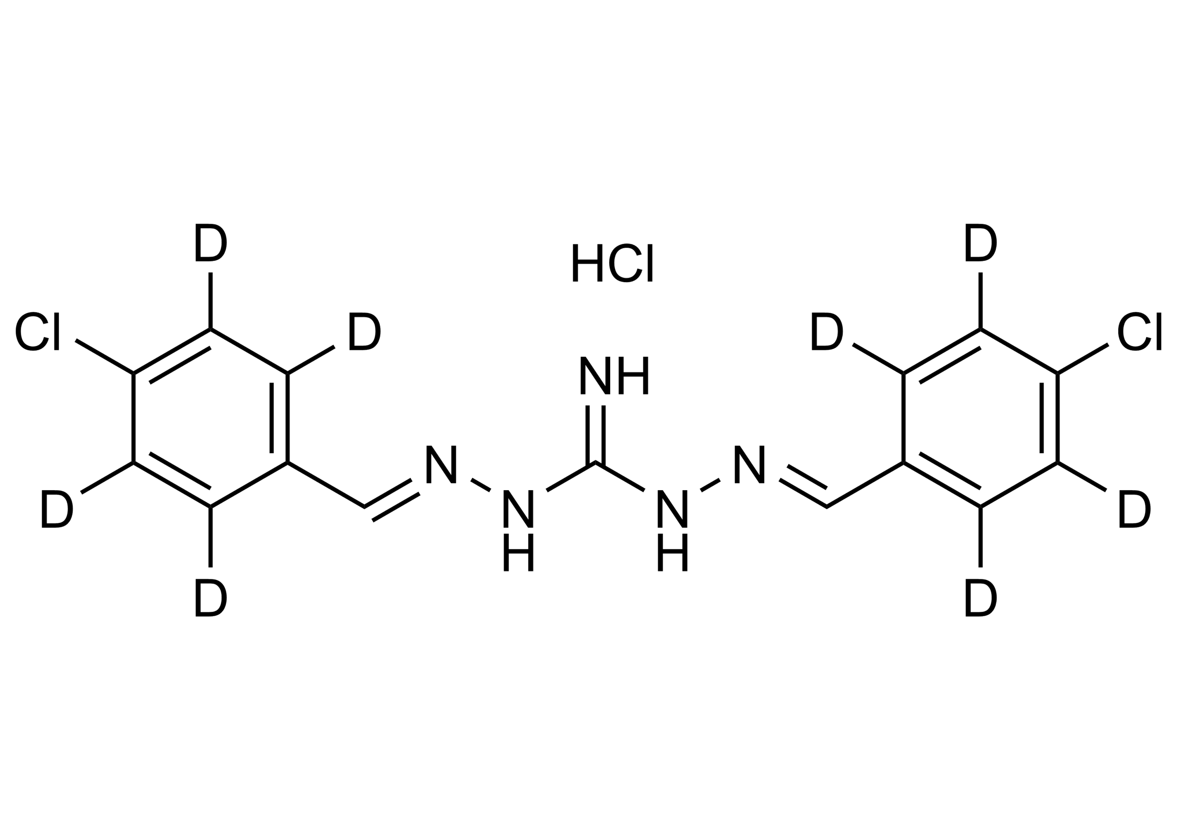Robenidine-D8 HCl molecular structure reference standard for LC-MS/MS and GC-MS