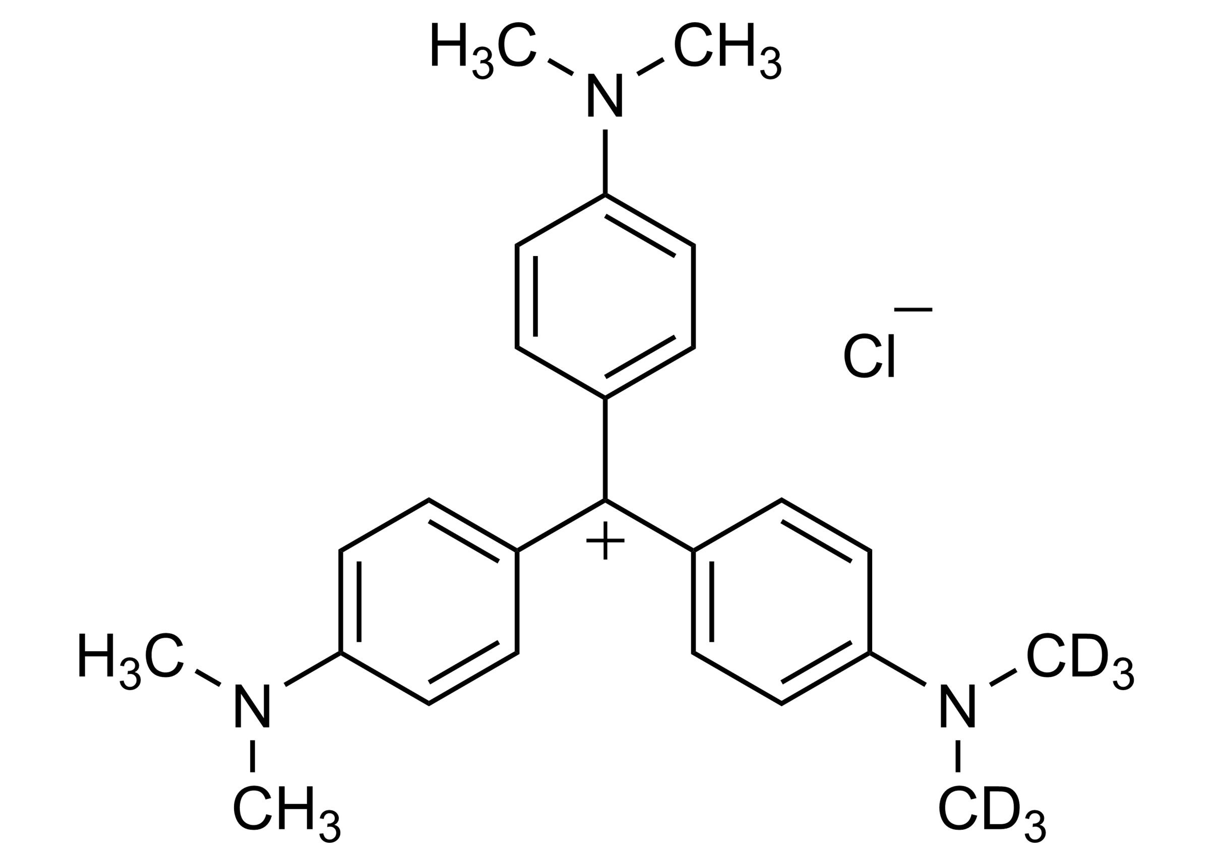 Crystal violet D6 reference standard molecular structure for LC-MS/MS and GC-MS