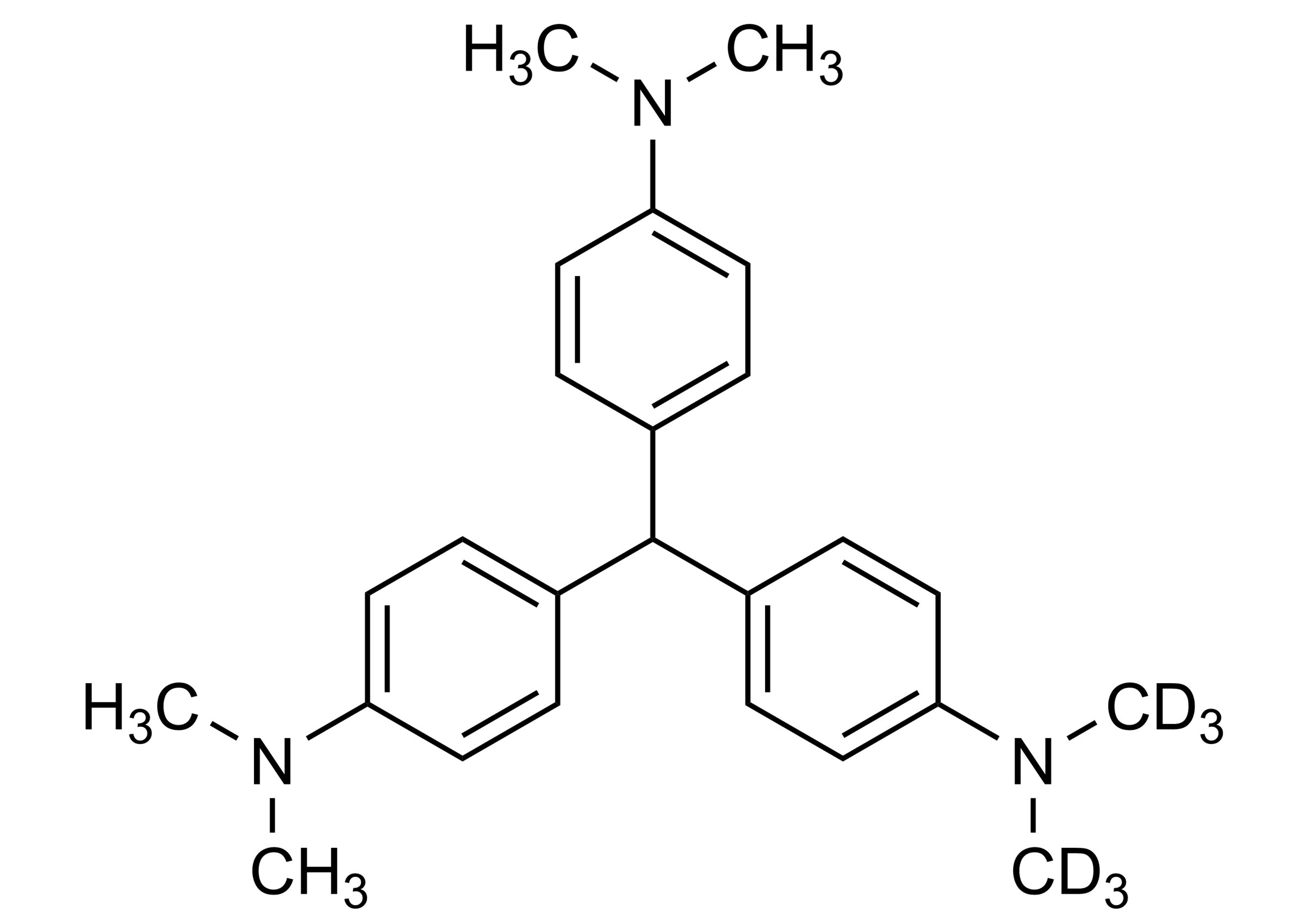 Leuco crystal violet D6 reference standard molecular structure for LC-MS/MS and GC-MS