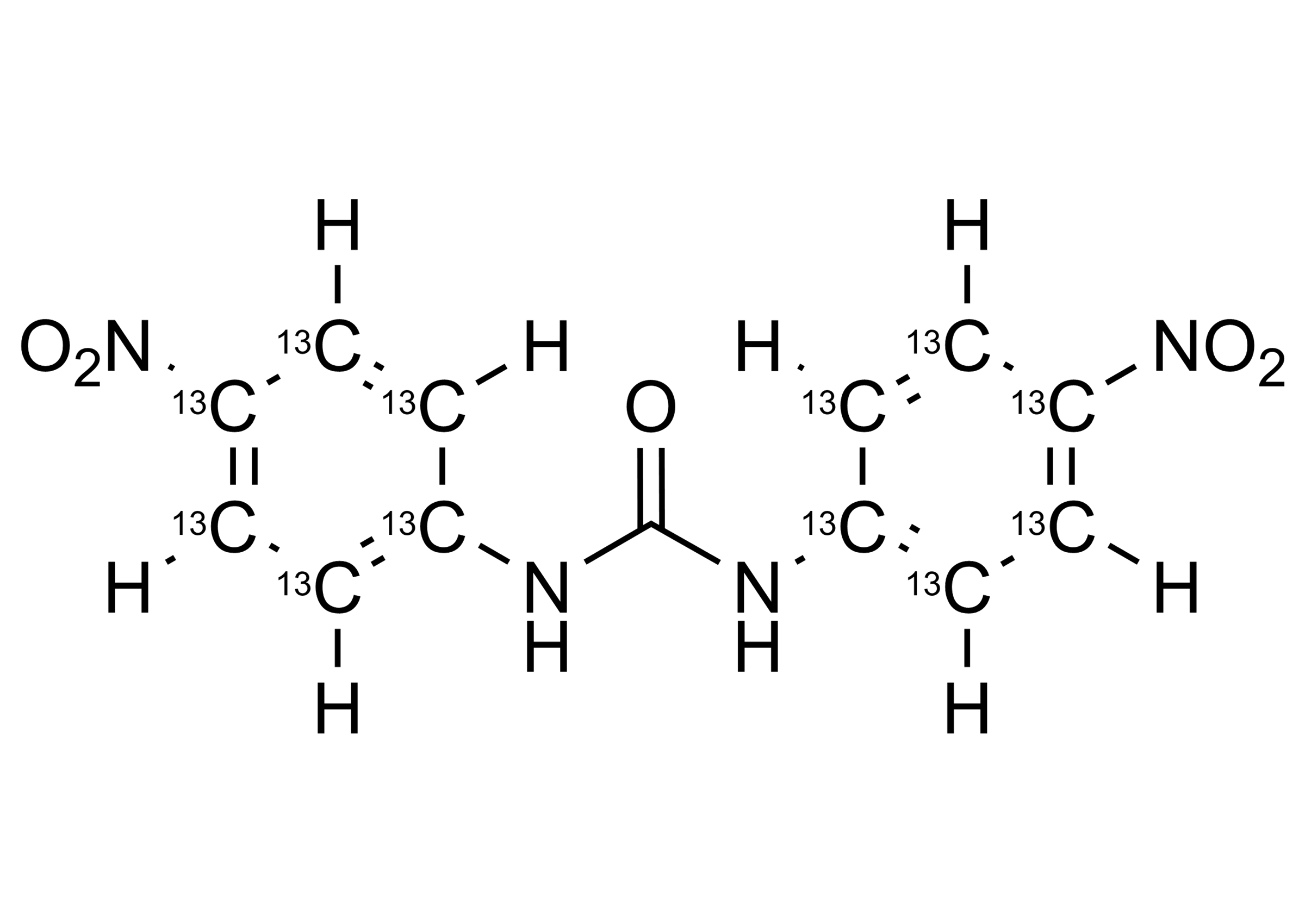 Molecular structure of BNPH 13C12 DNC 13C12 reference standard BNPH 13C12 DNC 13C12 molecular structure reference standard for LC-MS/MS and GC-MS quantification by WITEGA Laboratorien Berlin-Adlershof GmbH