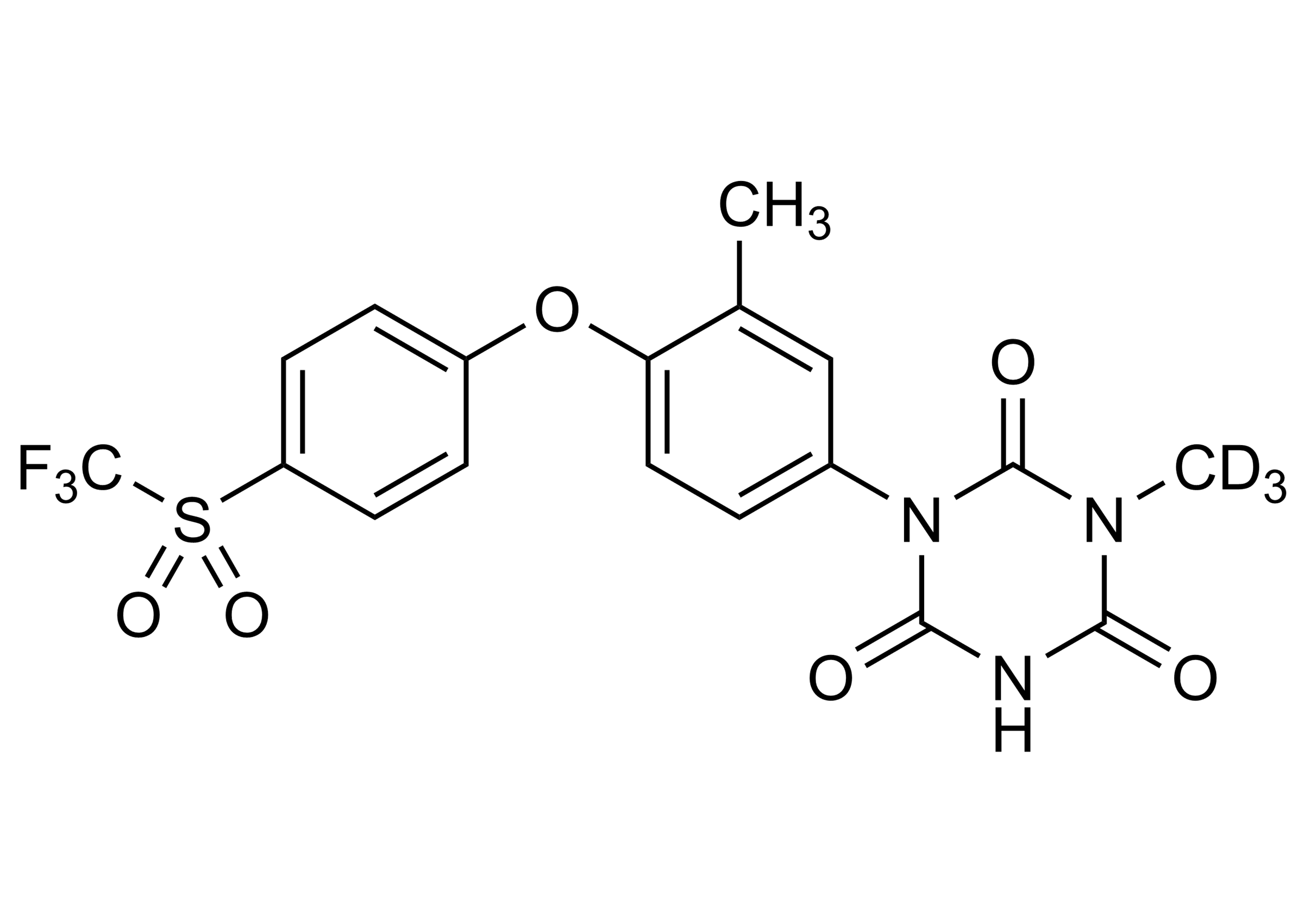 Toltrazuril sulfone D3 reference standard molecular structure (CAS 1346602-48-9)
