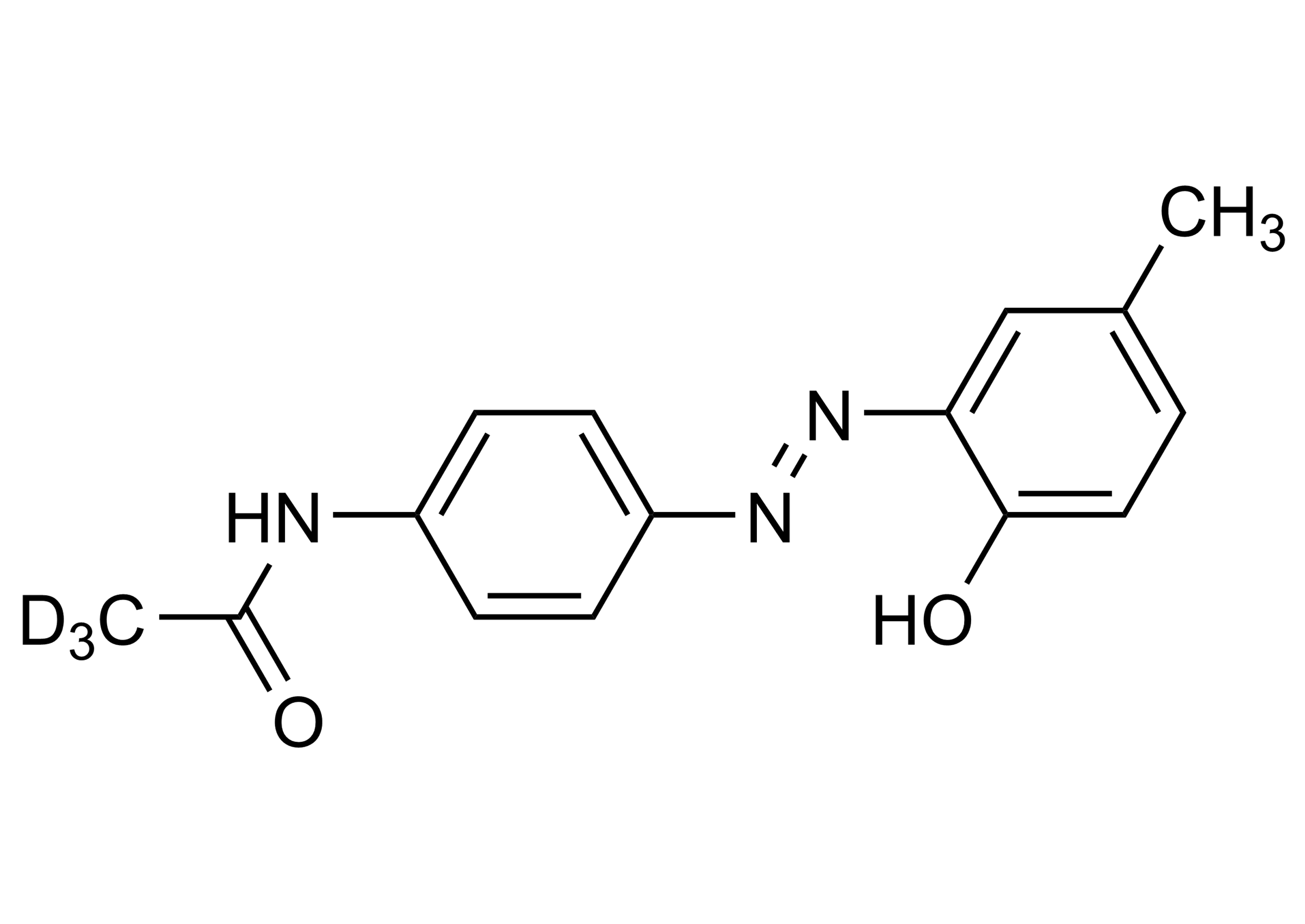Disperse Yellow 3-D3 reference standard molecular structure for LC-MS/MS and GC-MS analysis