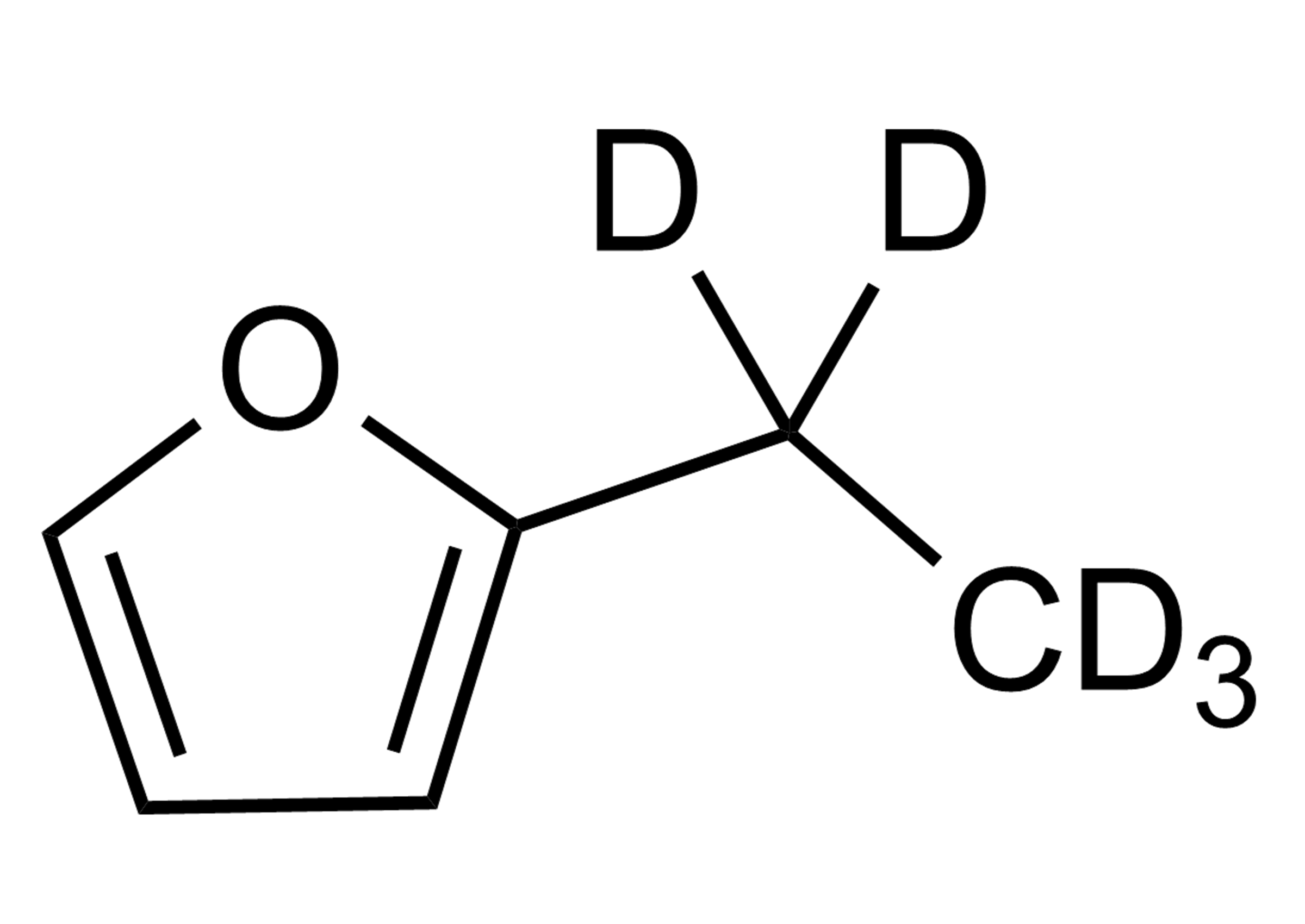 2-Ethylfuran-D5 reference standard molecular structure for LC-MS/MS and GC-MS analysis