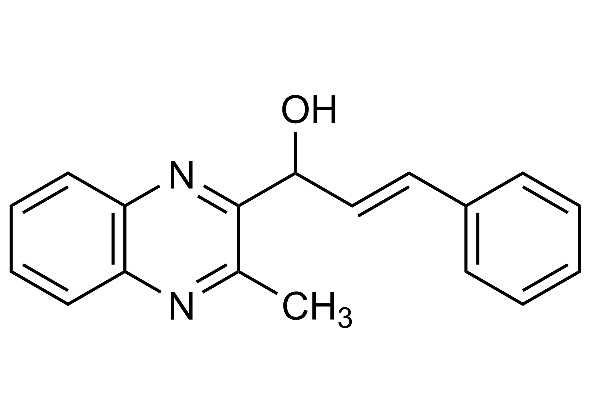 Molecular structure of 2-isoethanol-1,4-bisdesoxyquinocetone reference standard by WITEGA