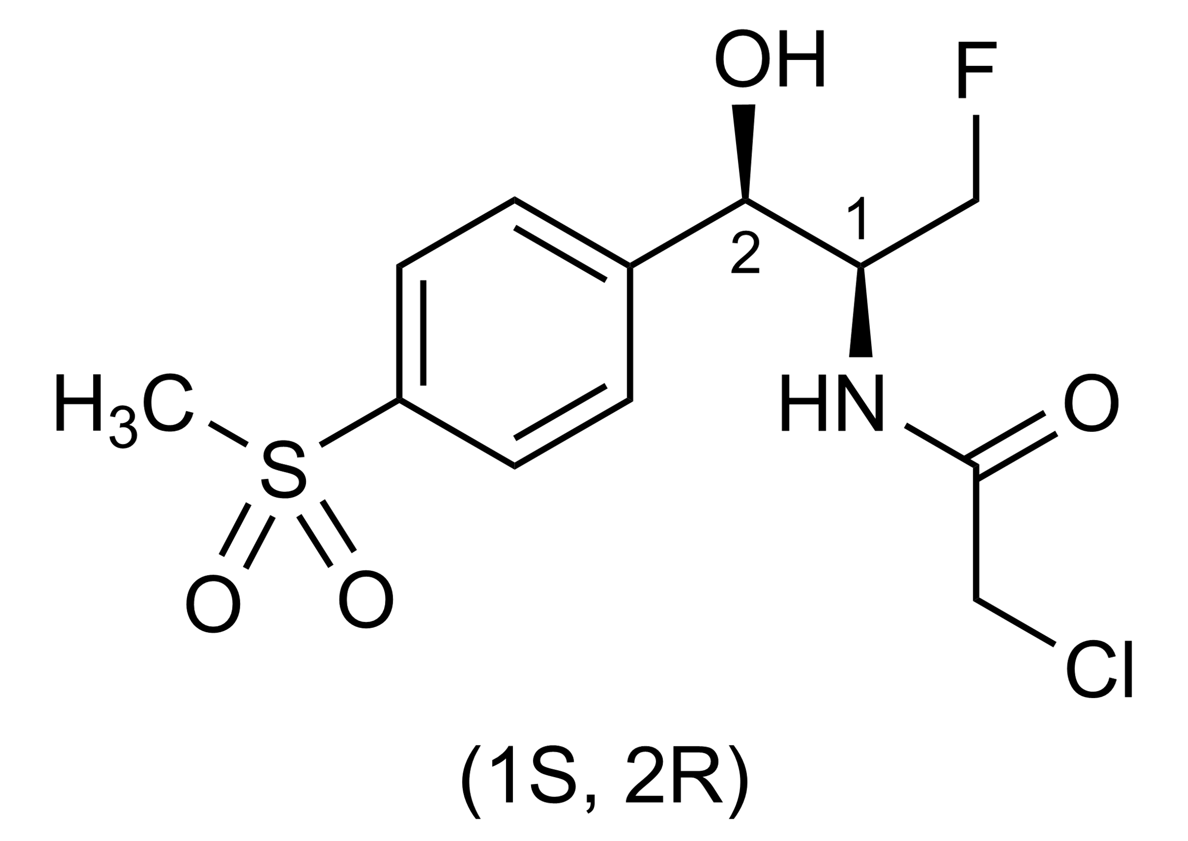 Deschloro Florfenicol Reference Standard - Molecular Structure Deschloro Florfenicol reference standard molecular structure CAS 138872-73-8 for LC-MS/MS and GC-MS