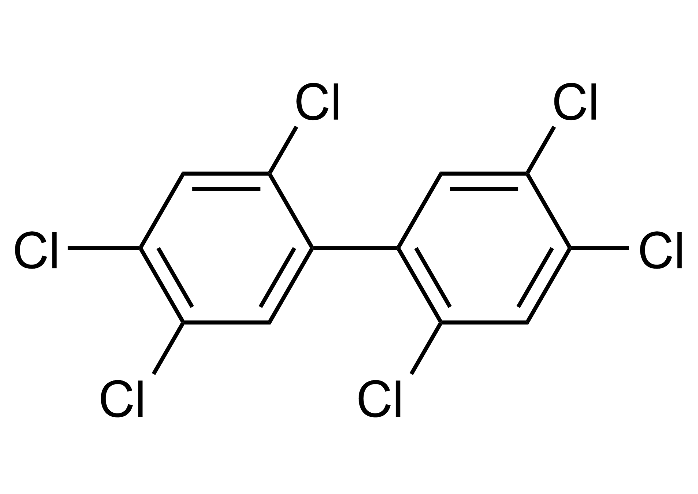 PCB 153 Reference Standard Molecular Structure PCB 153 (CAS 35065-27-1) reference standard molecular structure