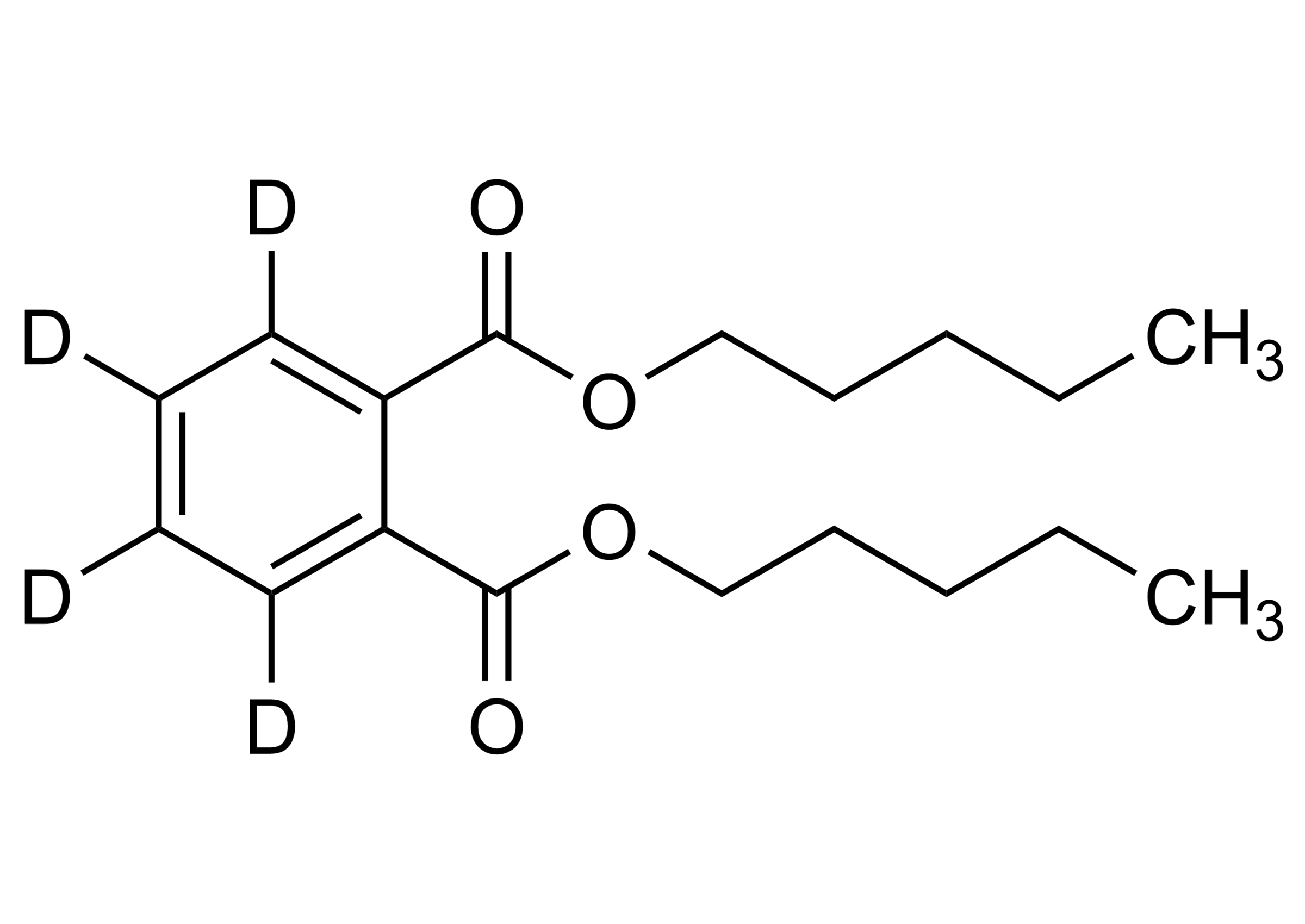 Di n pentyl phthalate D4 reference standard molecular structure