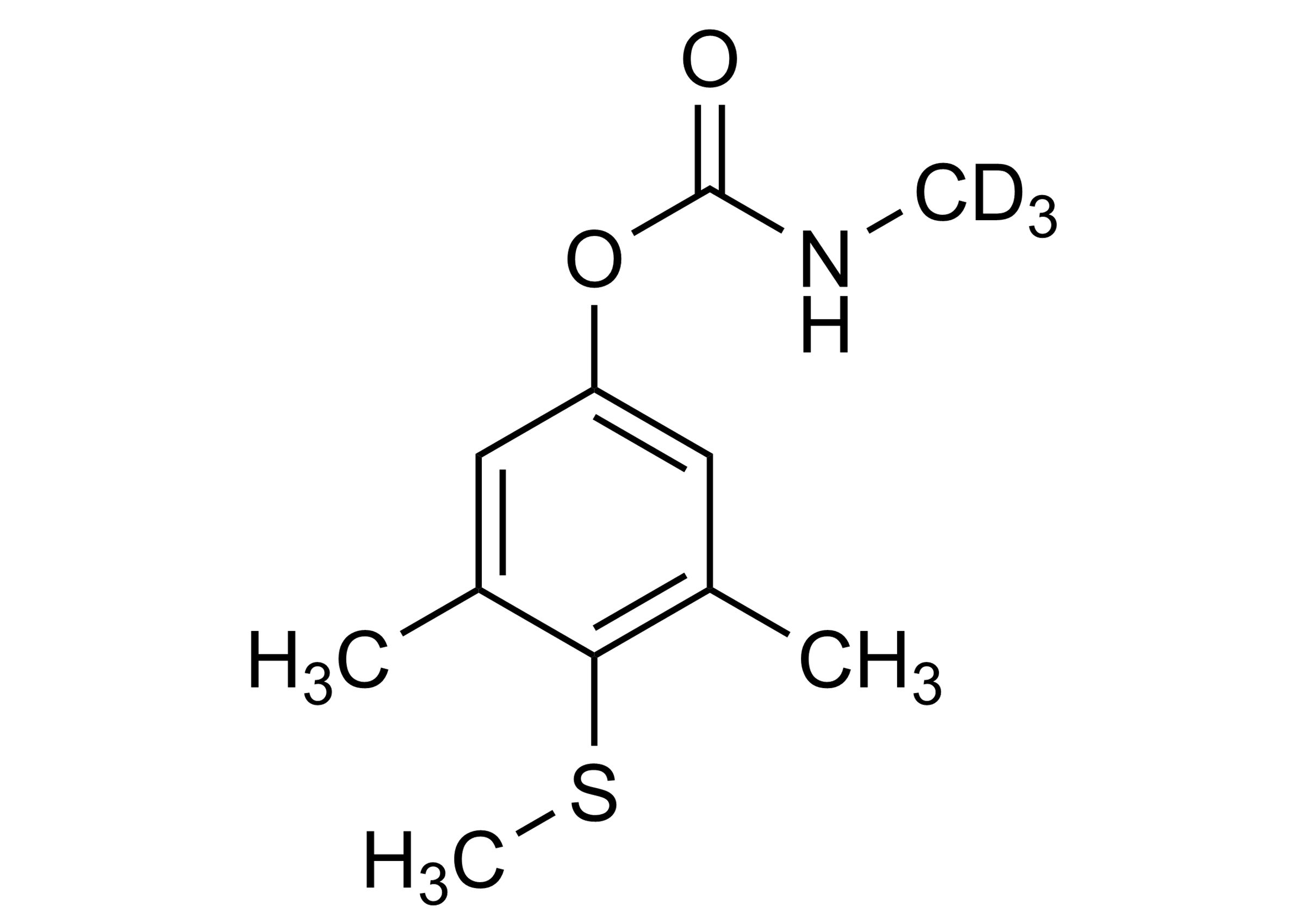Methiocarb-D3 Reference Standard Molecular Structure Methiocarb-D3 reference standard molecular structure for LC-MS/MS and GC-MS