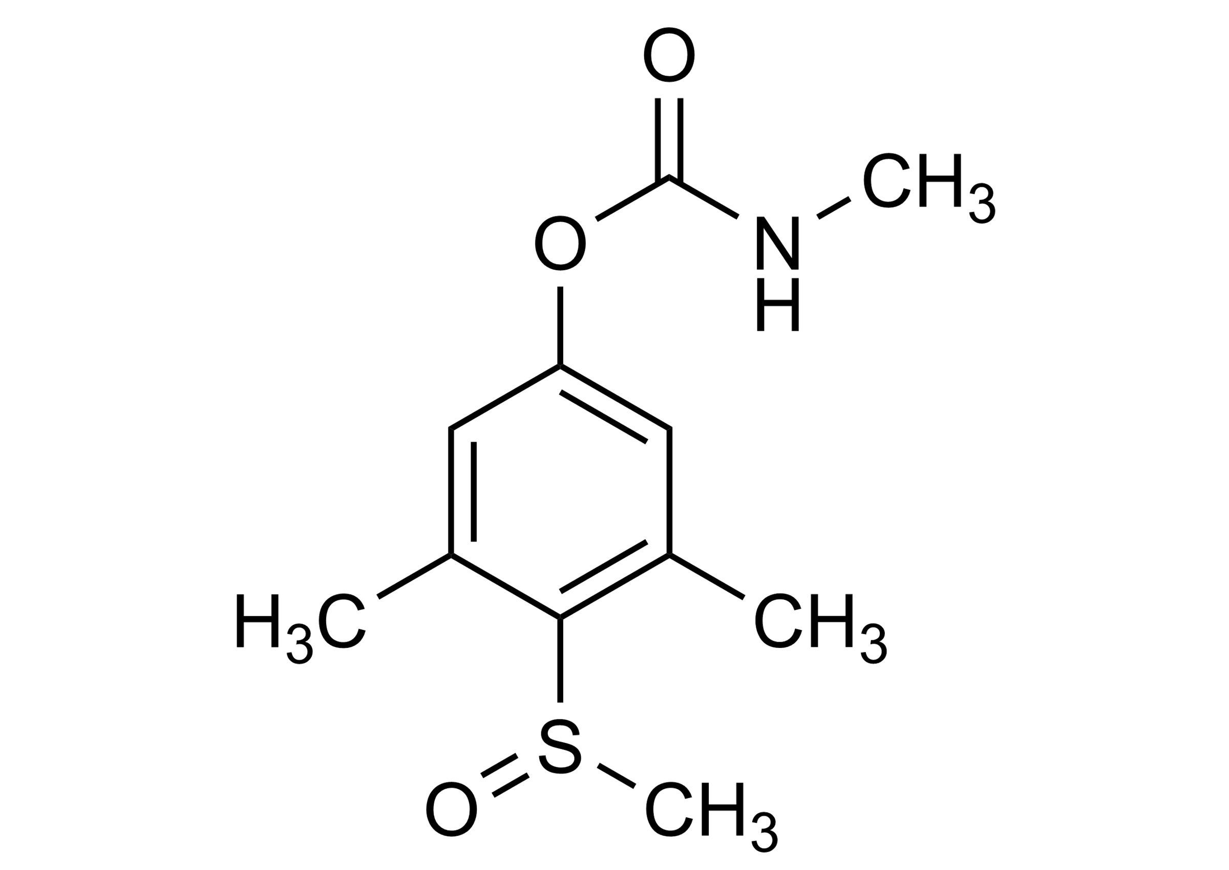 Methiocarb sulfoxide reference standard molecular structure for LC-MS/MS and GC-MS calibration