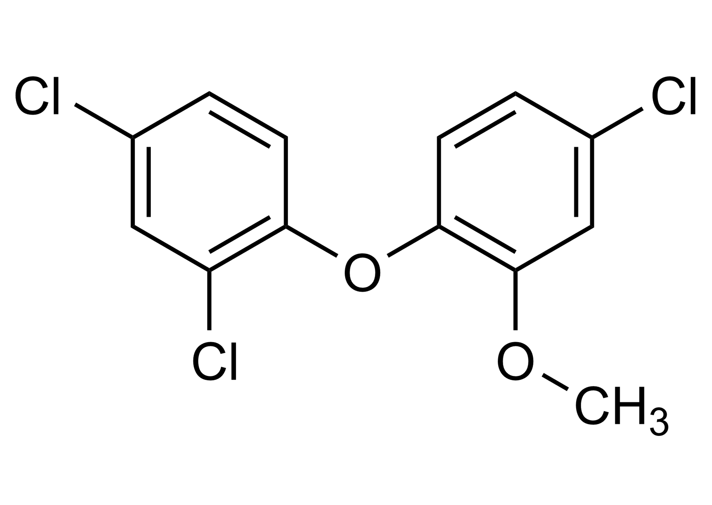 Methyl Triclosan reference standard molecular structure (CAS 4640-01-1)