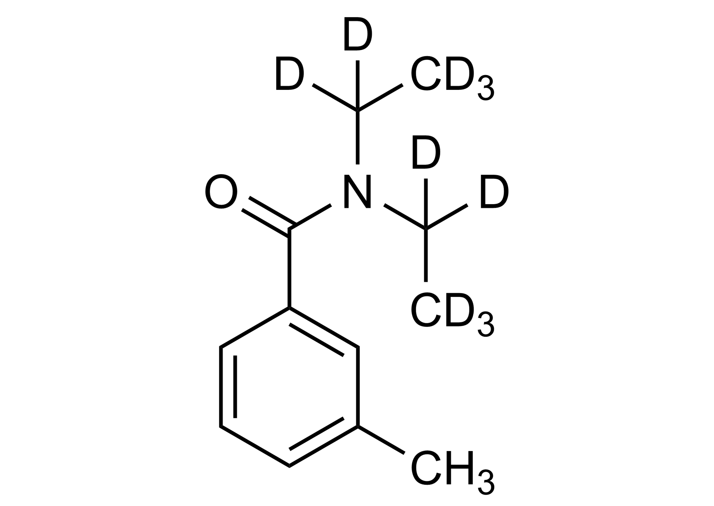 DEET D10 reference standard molecular structure for LC-MS/MS and GC-MS (CAS 1215576-01-4)