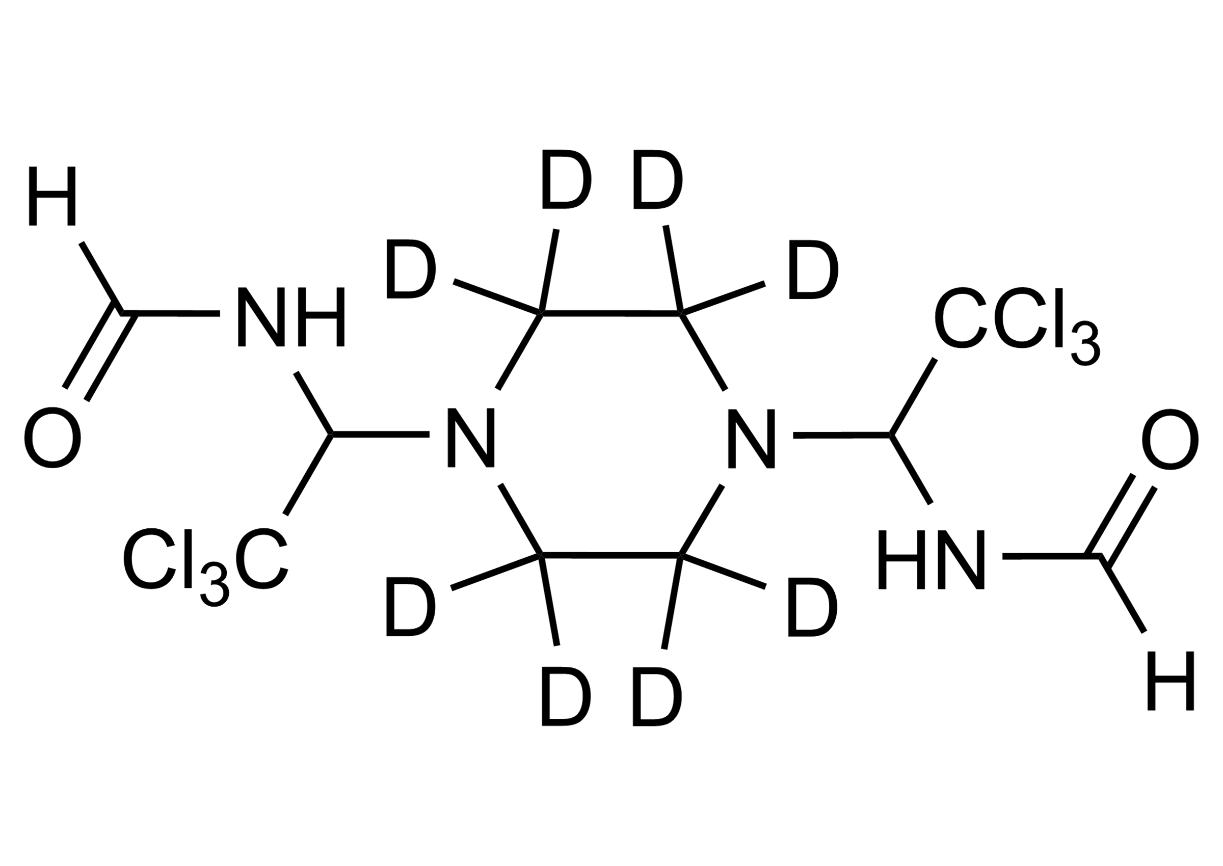 Triforine D8 reference standard molecular structure