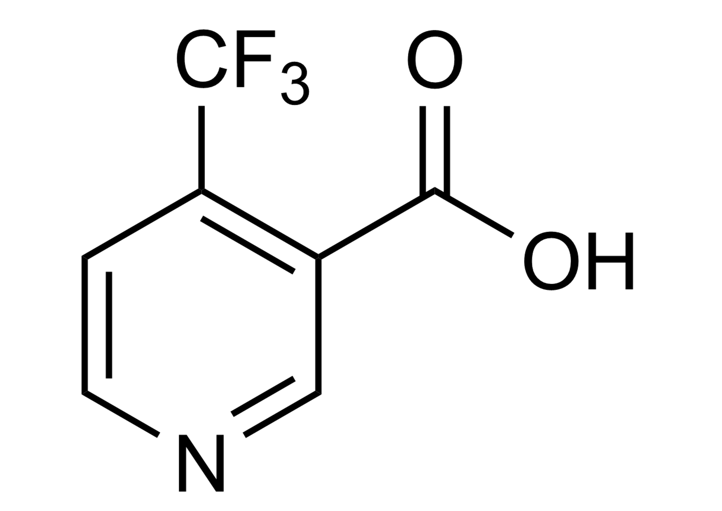 Trifluoronicotinic acid TFNA reference standard molecular structure for LC MS MS and GC MS calibration (CAS 158063-66-2)