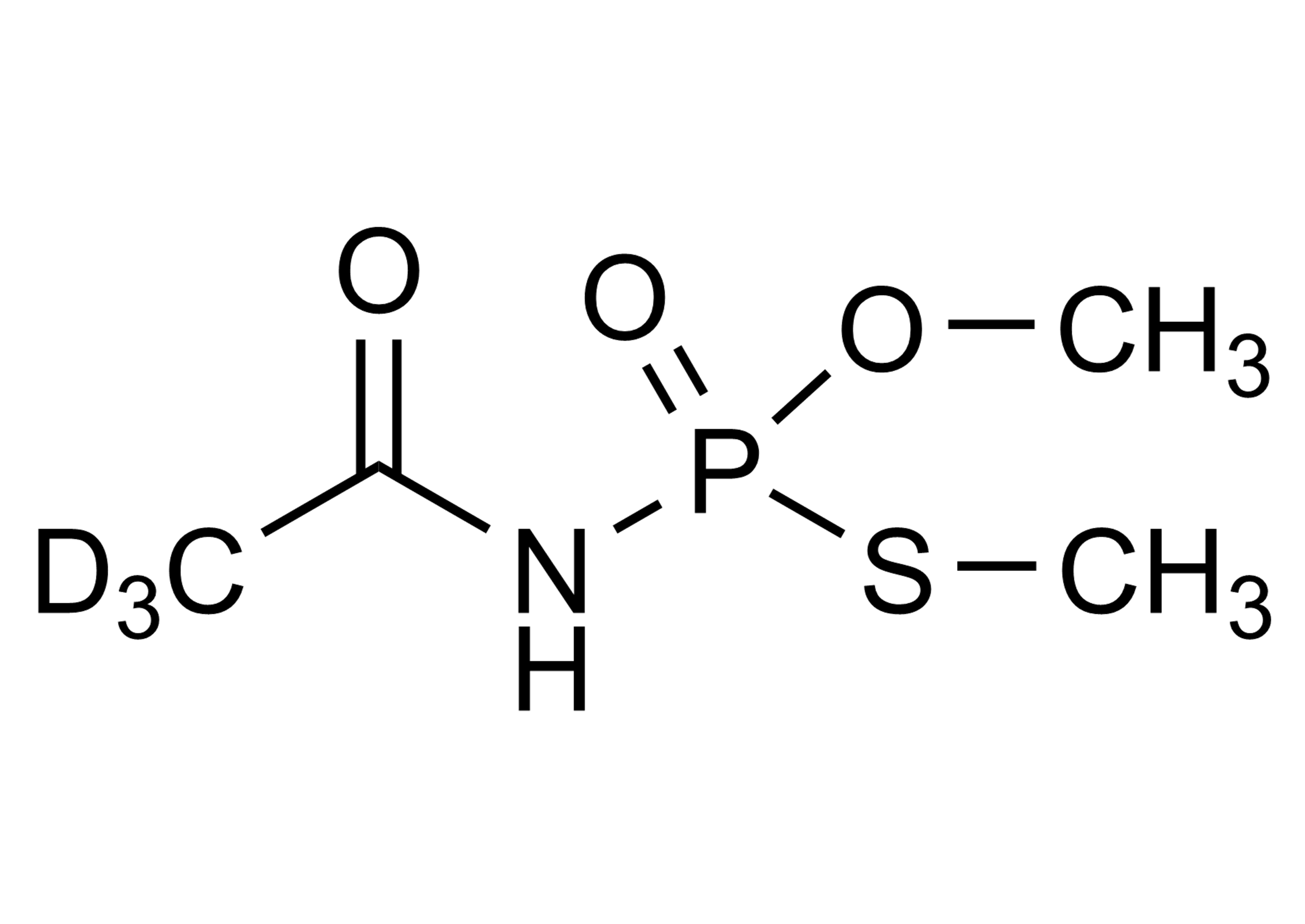 Acephate D3 molecular structure reference standard for LC-MS/MS and GC-MS